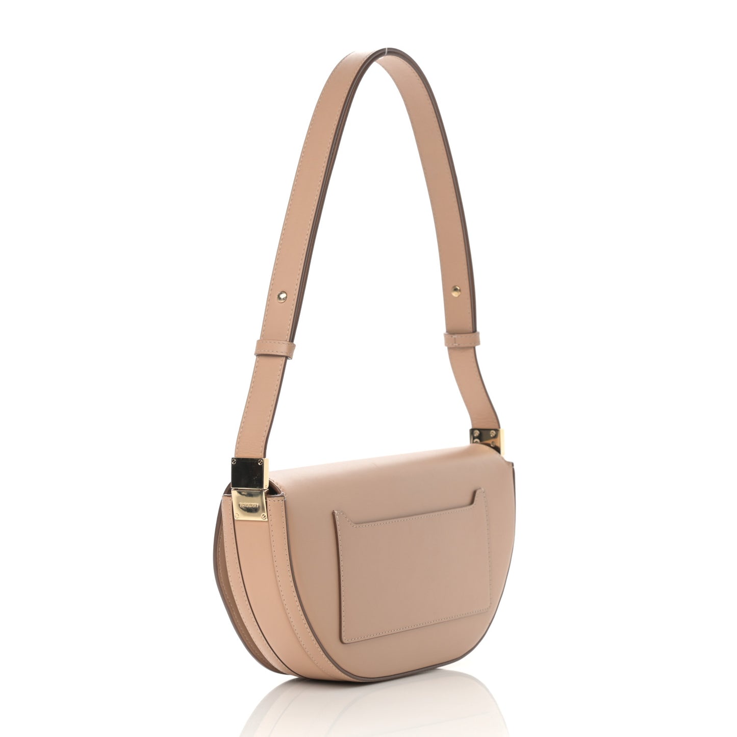 Calfskin Small Olympia Shoulder Bag Light Biscuit