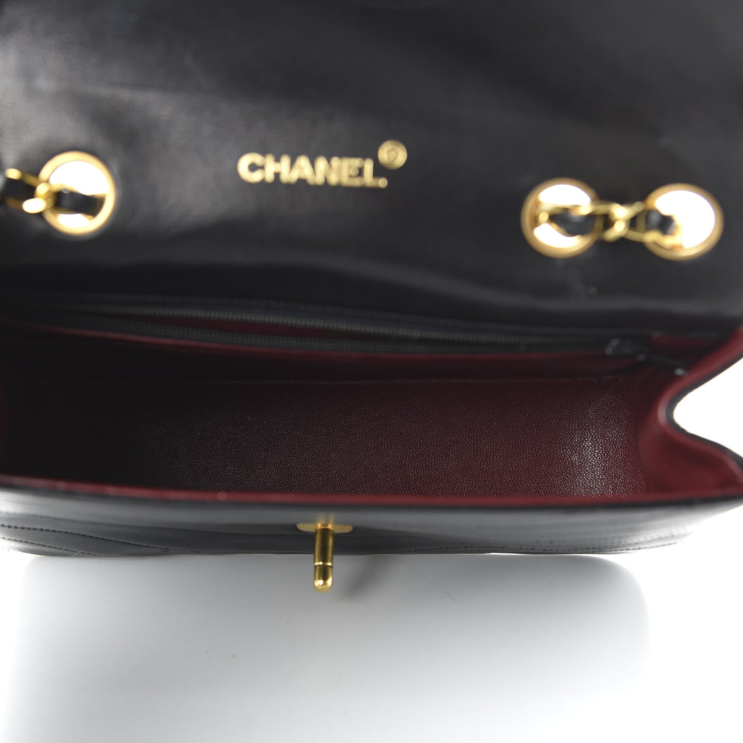 Chanel Lambskin Ribbon Quilted Small Single Flap Black 5 of 10