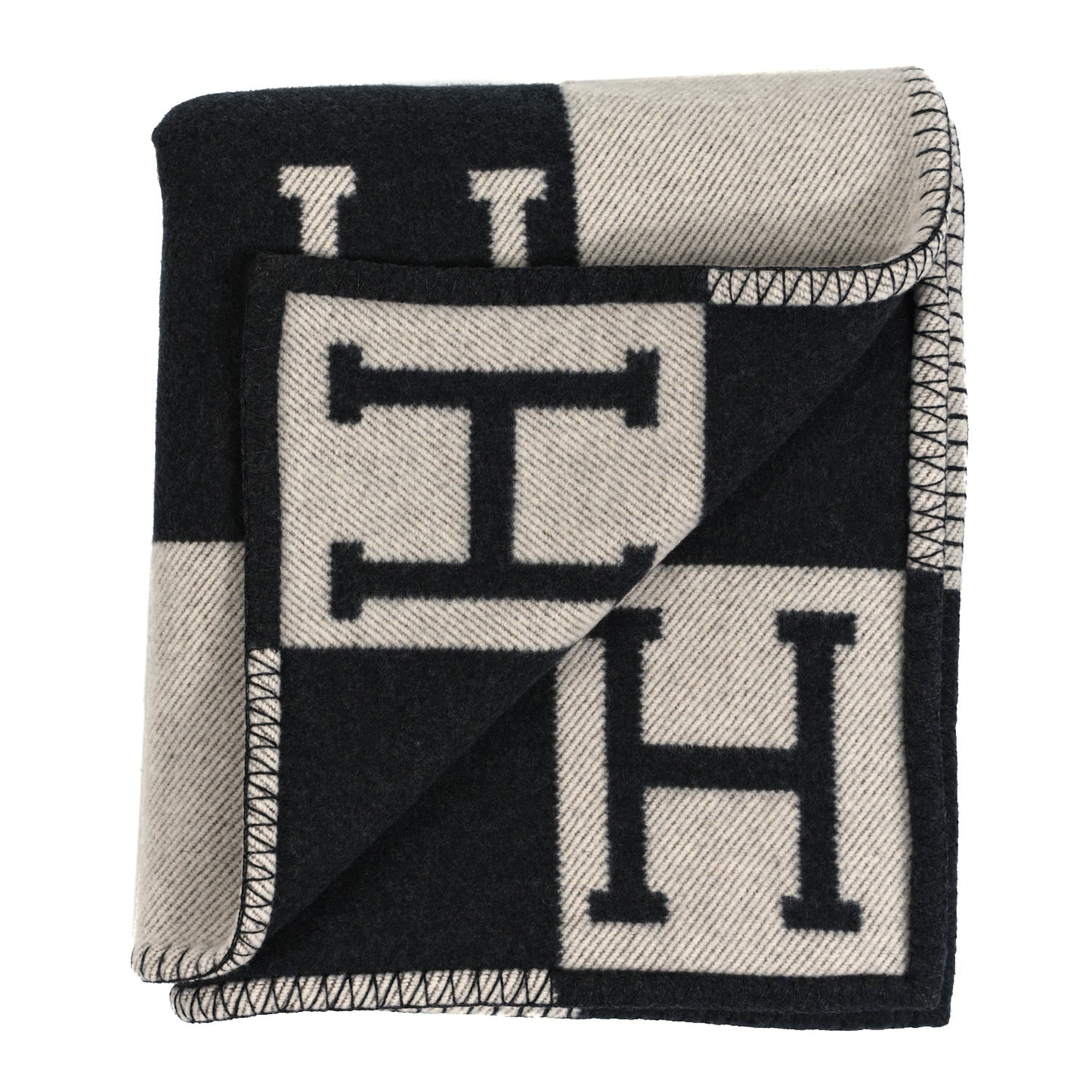 Wool Cashmere Signature Avalon Blanket Black