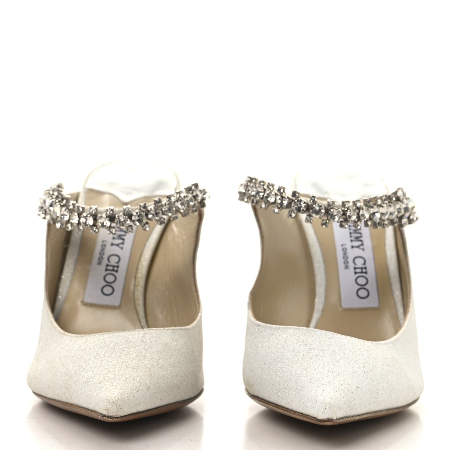 Canvas Glitter Crystal Bing 100 Pumps 36 White