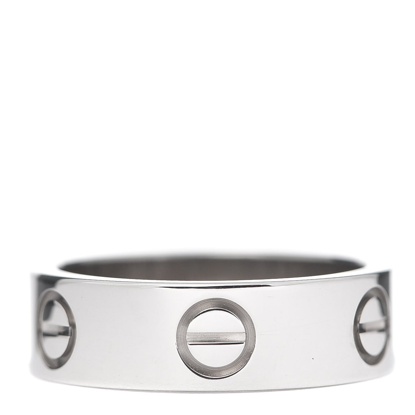 18K White Gold 5.5mm LOVE Ring 50 5.25