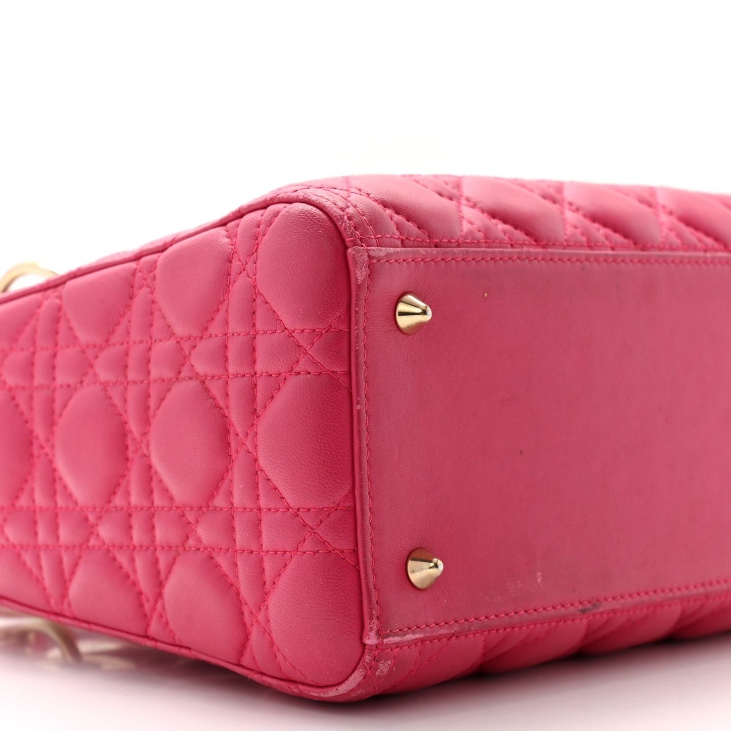 Lambskin Cannage Medium Lady Dior Pink