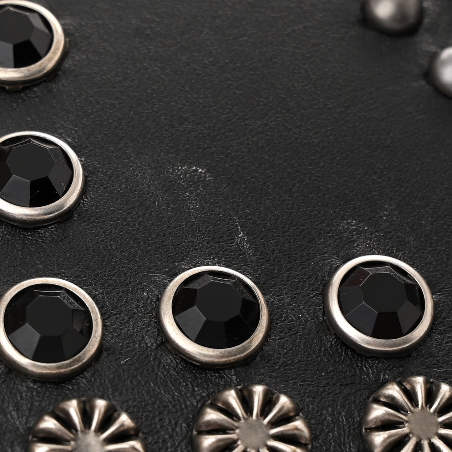 Calfskin Studded Small Dionysus Shoulder Bag Black