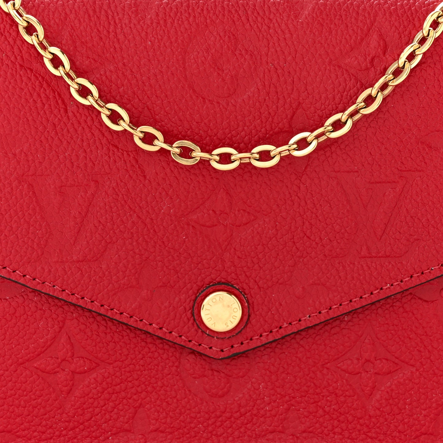 Empreinte Pochette Felicie Chain Wallet Cherry