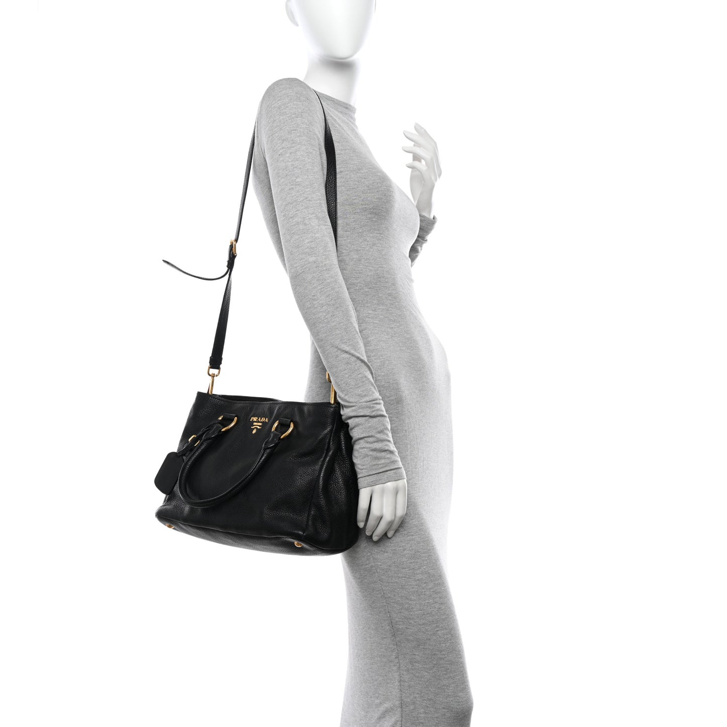 Vitello Daino Tote Black