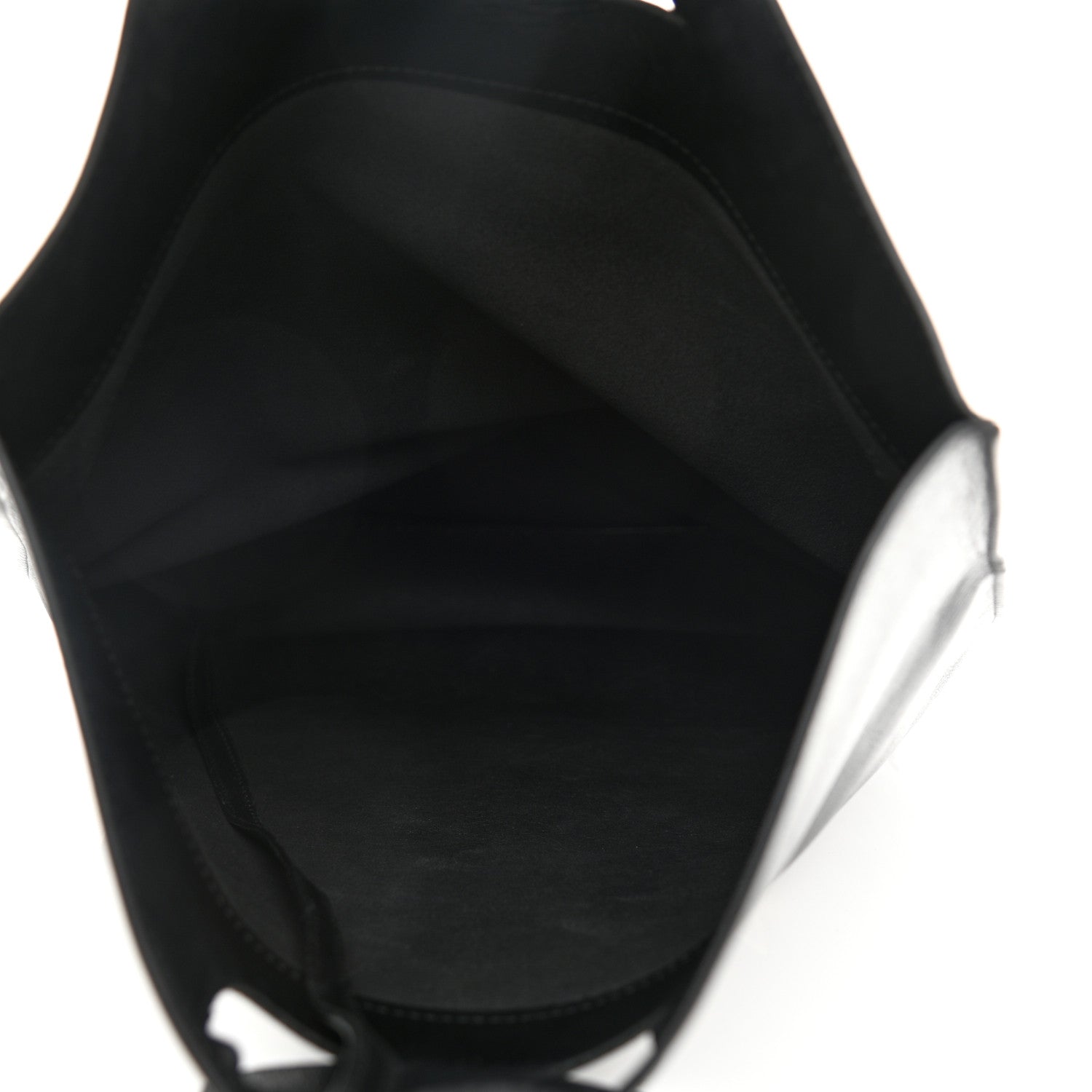 Balenciaga Calfskin Printed Kitten Plastic Bag Shopper S Black 6 of 10