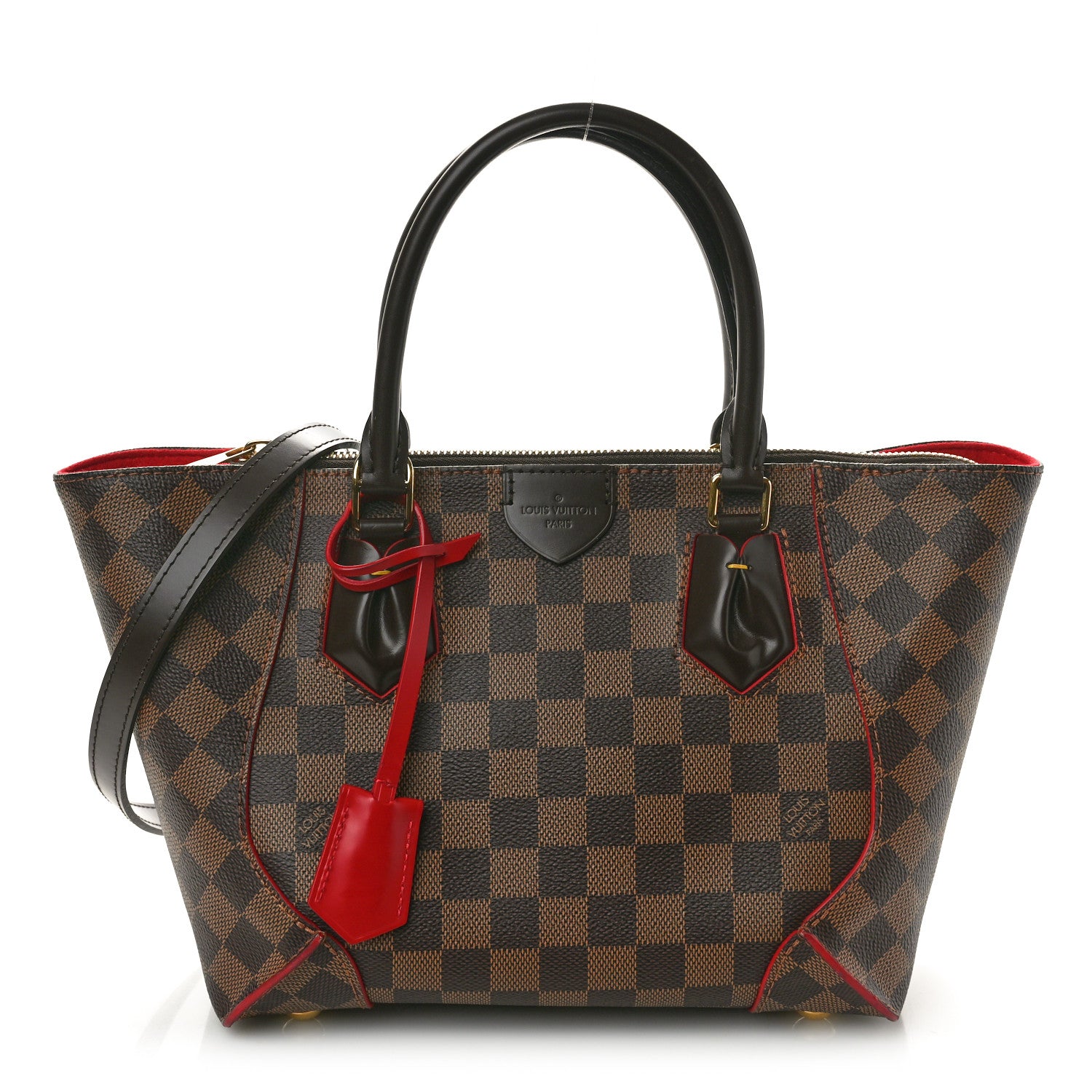 Louis Vuitton Damier Ebene Caissa Tote PM Cherry 1 of 10