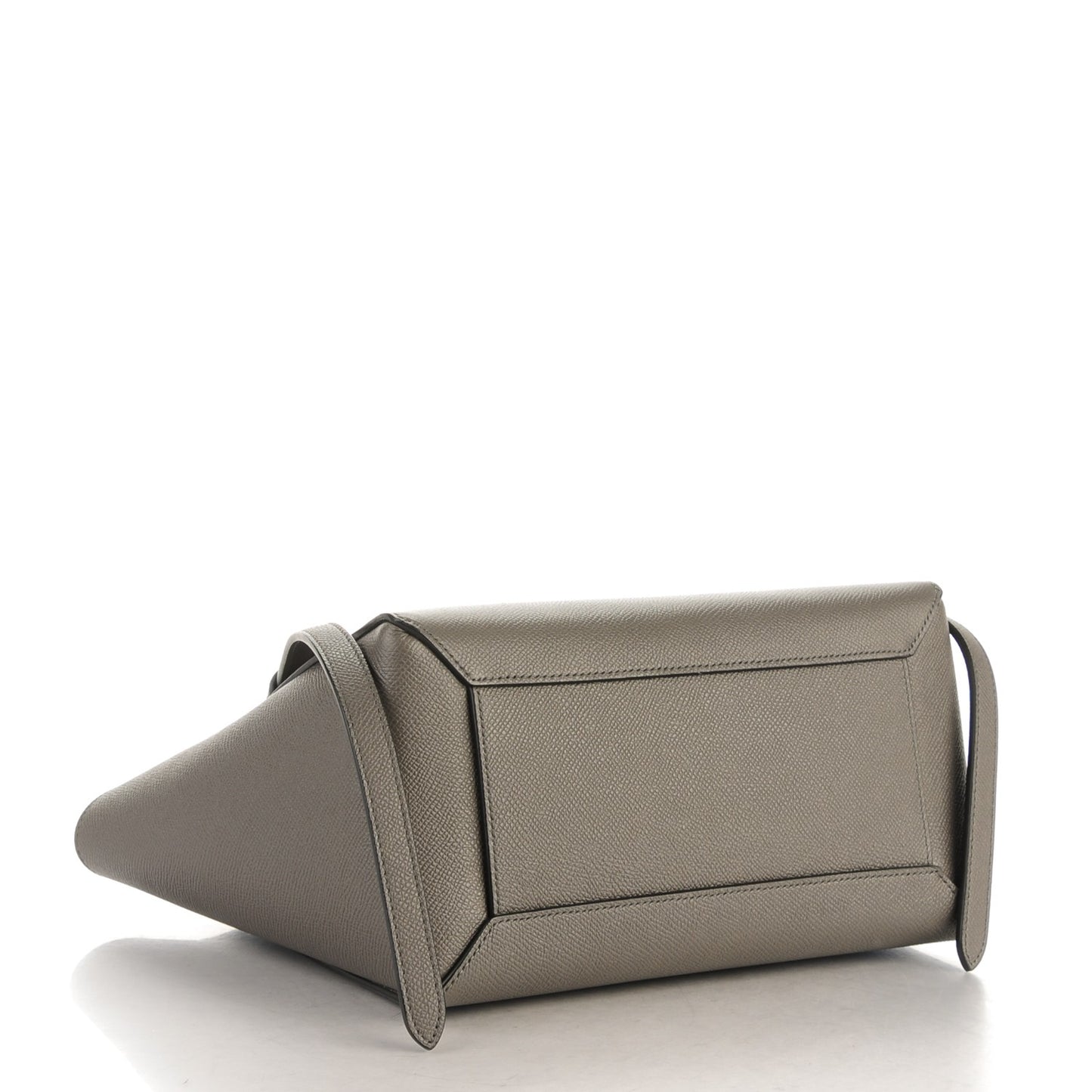 Baby Grained Calfskin Micro Belt Bag Grey