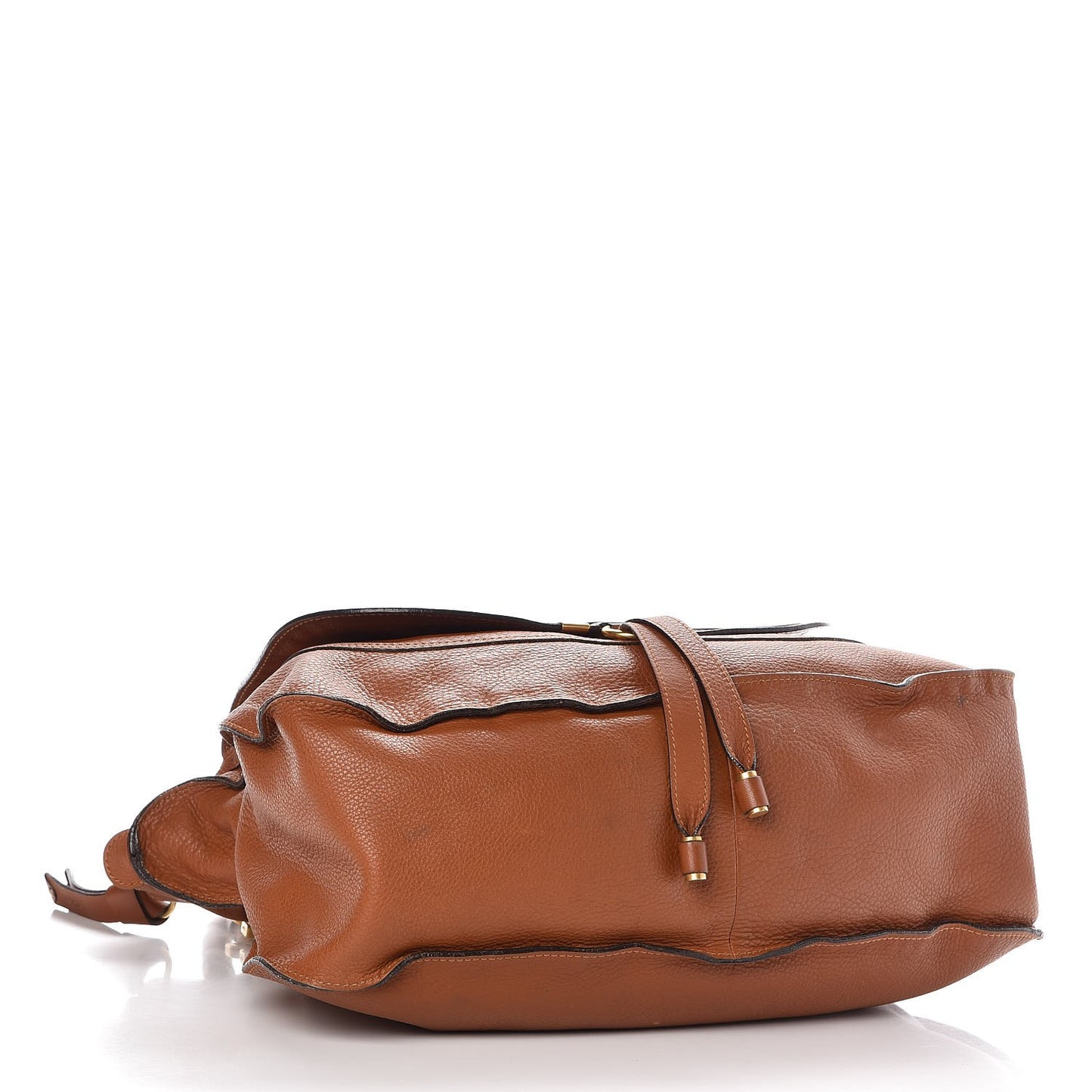 Calfskin Large Marcie Satchel Tan