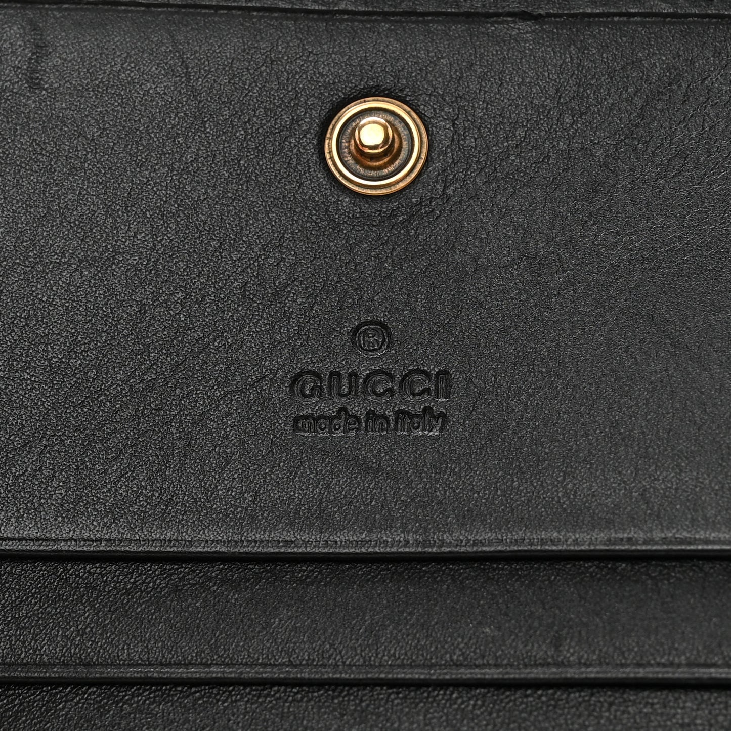 Calfskin Matelasse GG Marmont Card Case Wallet Black