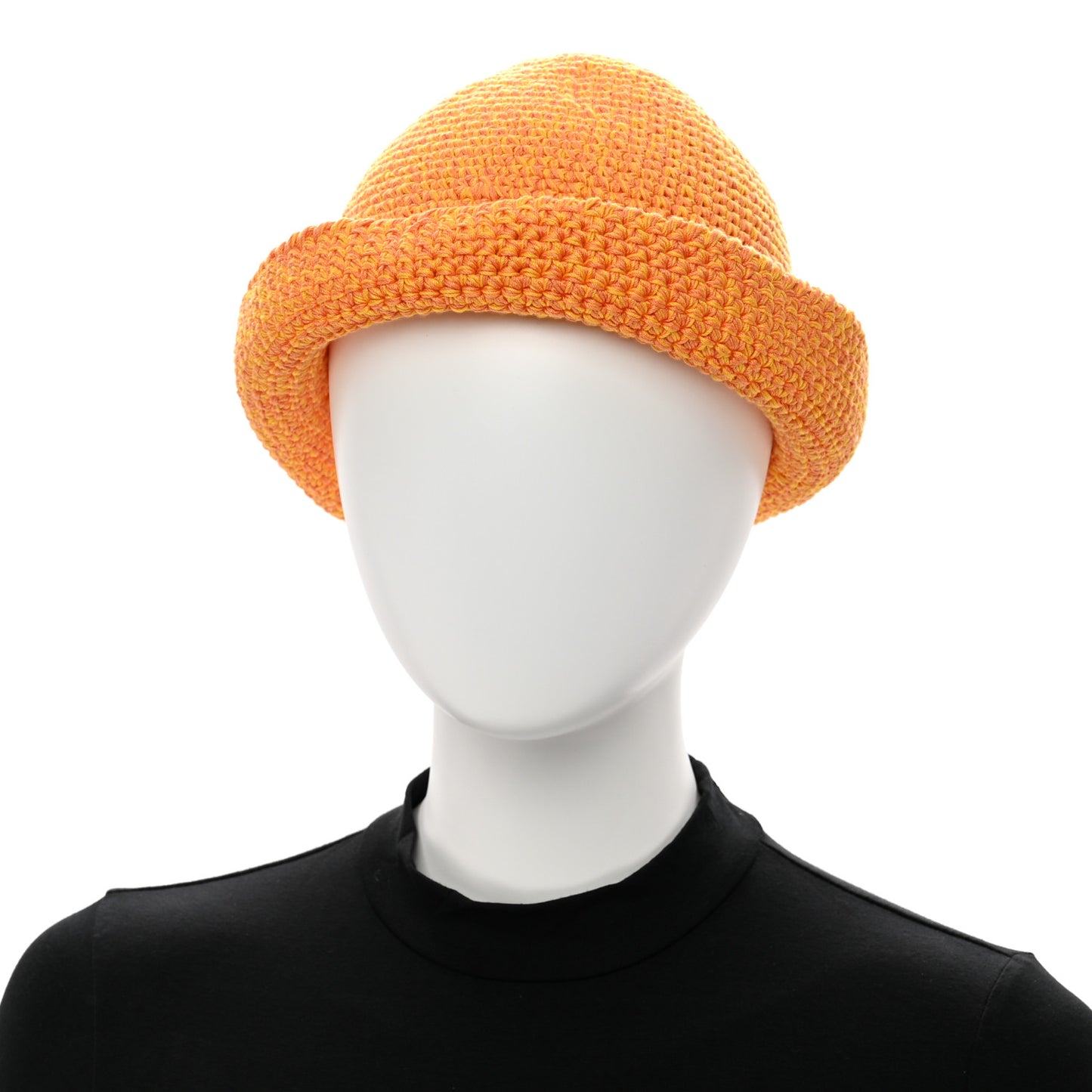 Cotton Crochet Gigi Bucket Hat M Orange