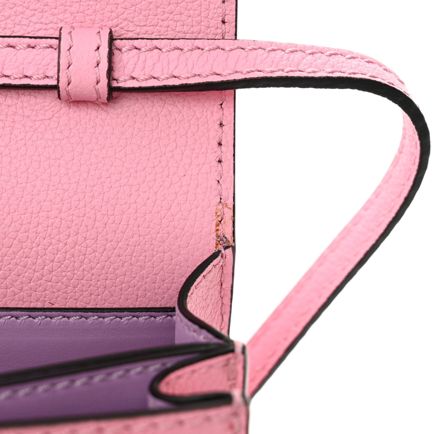 Grained Calfskin La Medusa Shoulder Bag Pink