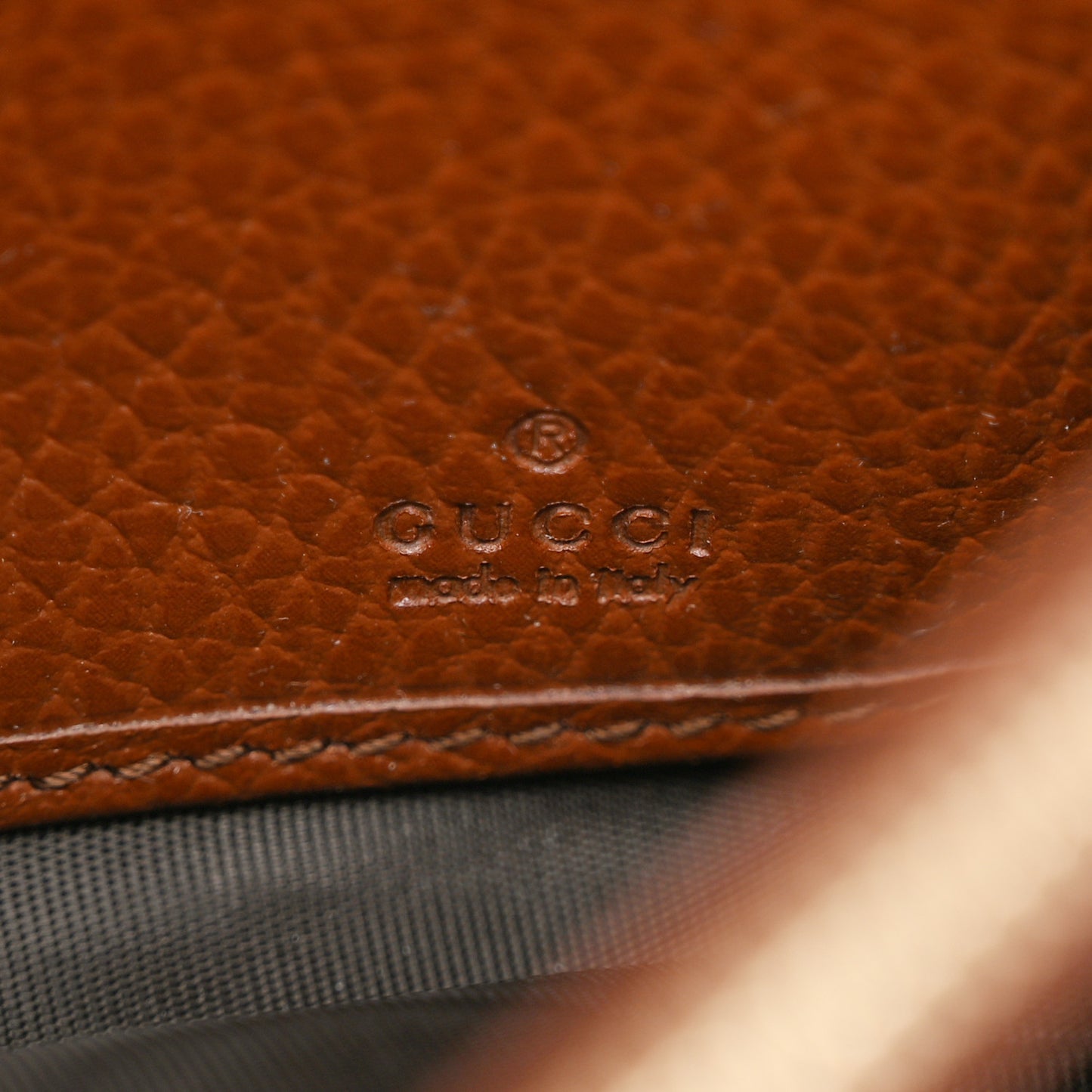 New Denim GG Monogram Jackie 1961 Chain Wallet Blue Tea Cuir