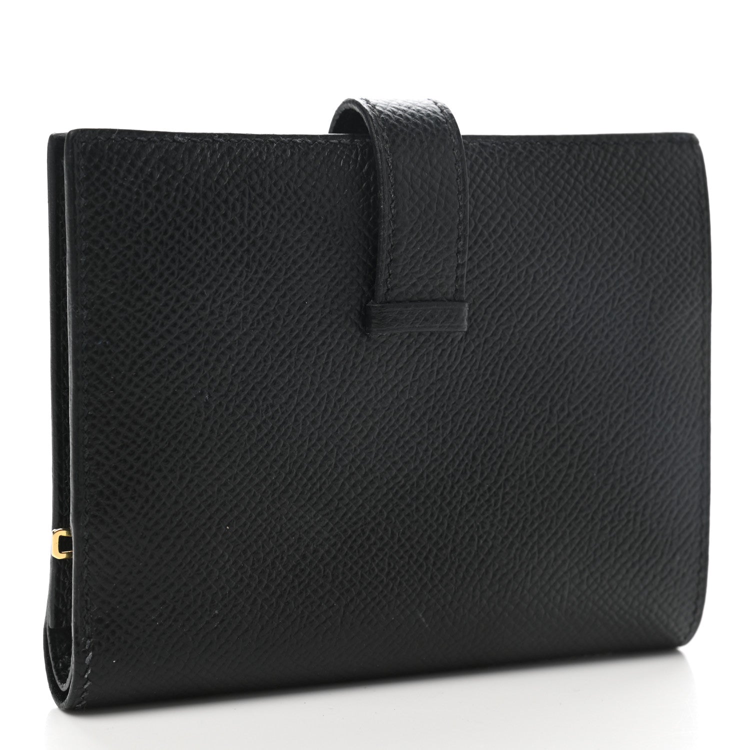 Hermes Epsom Bearn Compact Wallet Black 3 of 8