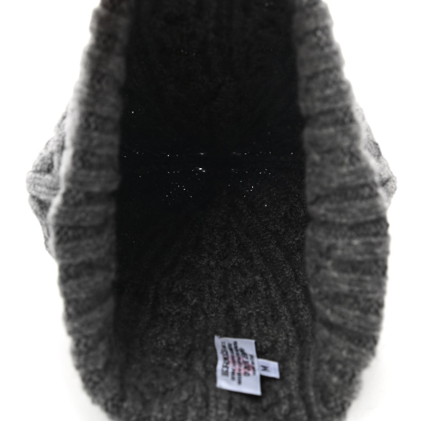 Cashmere Beanie Hat M Grey