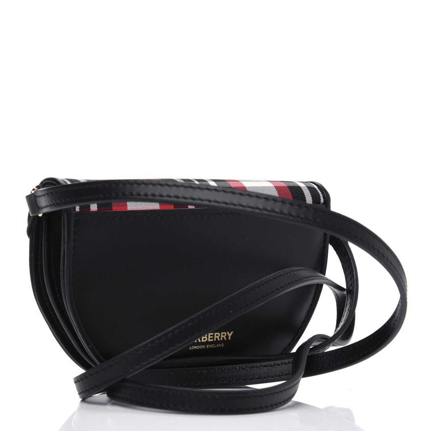 Burberry Tartan Mini Olympia Shoulder Bag Bright Red 2 of 4