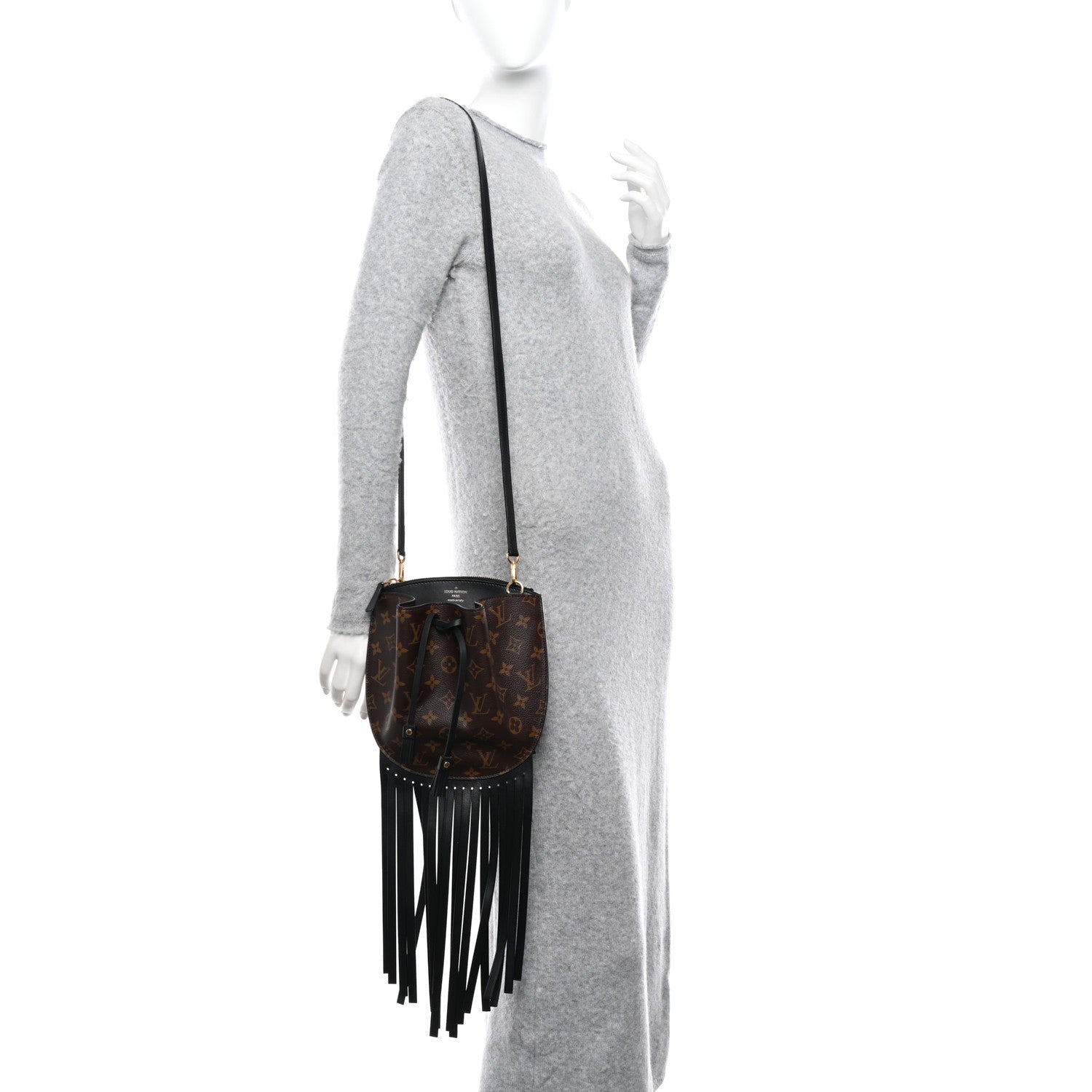 Louis Vuitton Monogram Fringed Noe 2 of 9