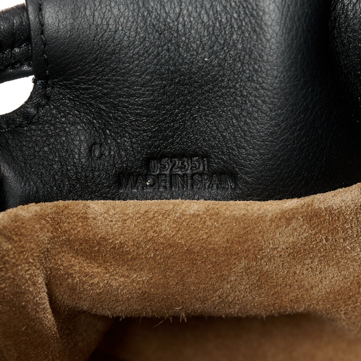 Nappa Calfskin Mini Flamenco Knot Clutch With Chain Black