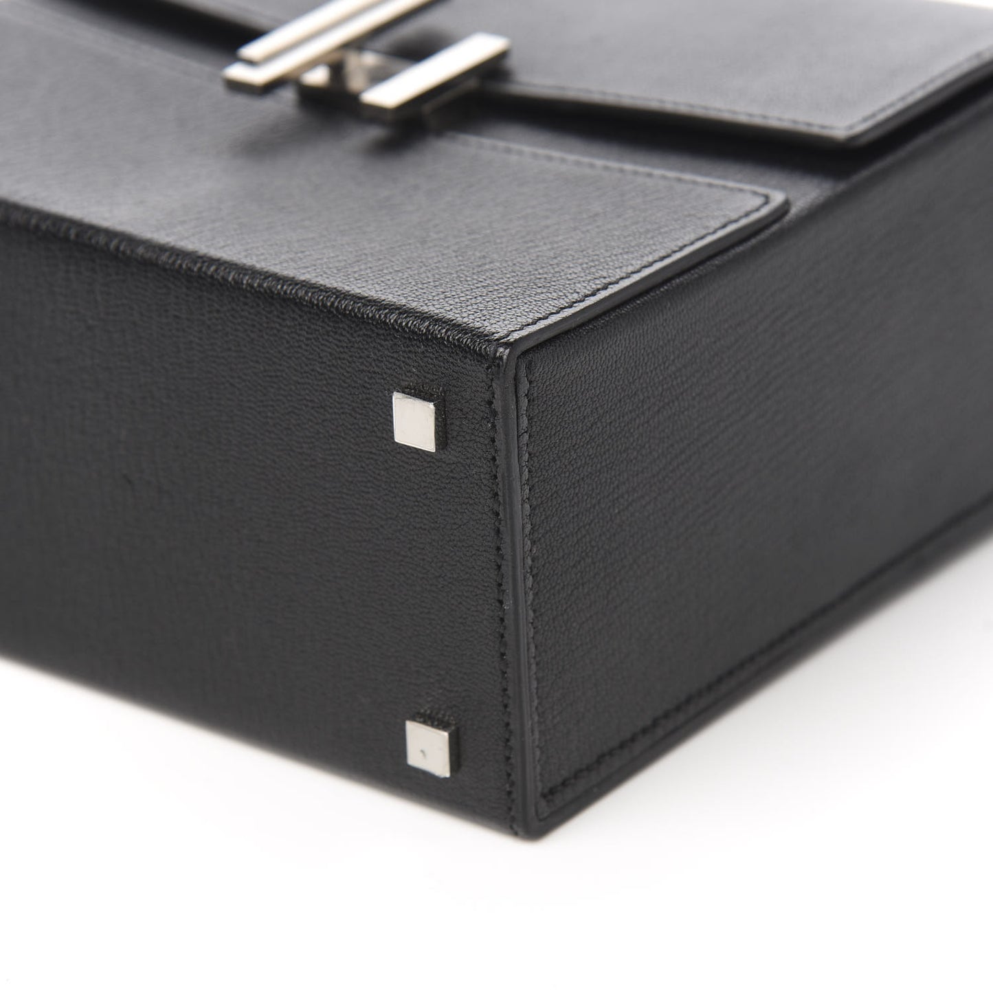 Chevre Mysore Cinhetic Boxy Top Handle Bag Black