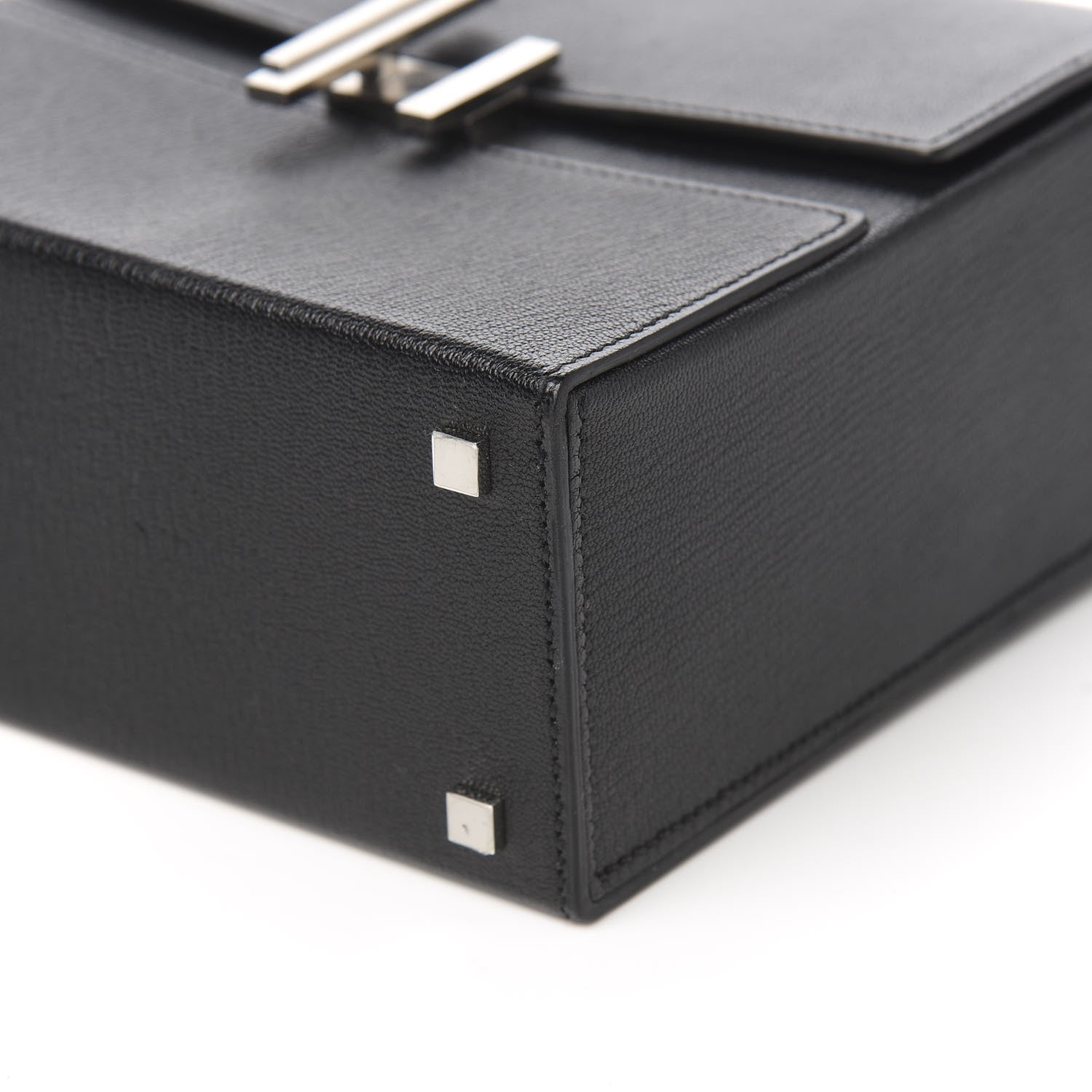 Hermes Chevre Mysore Cinhetic Boxy Top Handle Bag Black 7 of 9