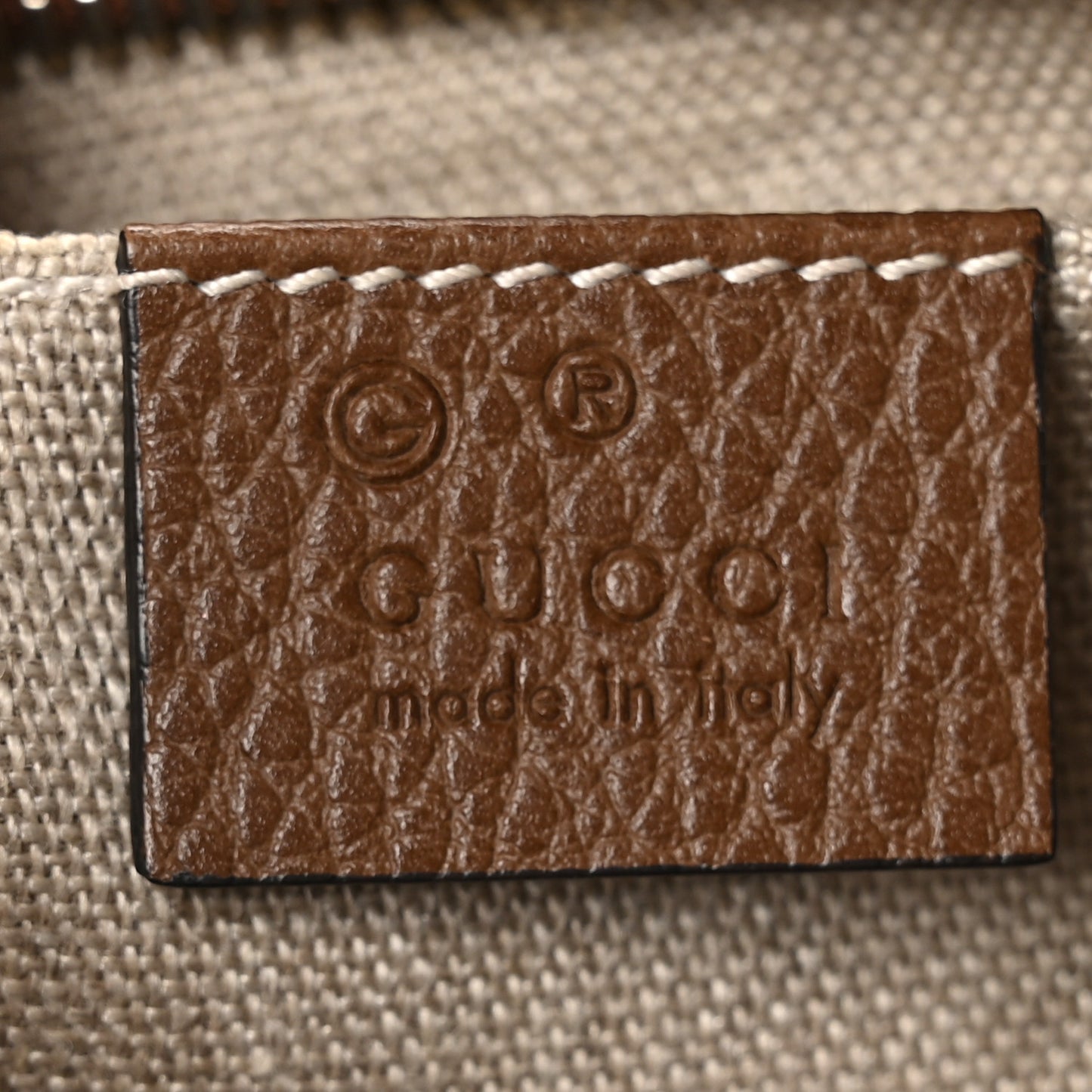 Monogram Mini Bree Messenger Bag Beige Tabacco