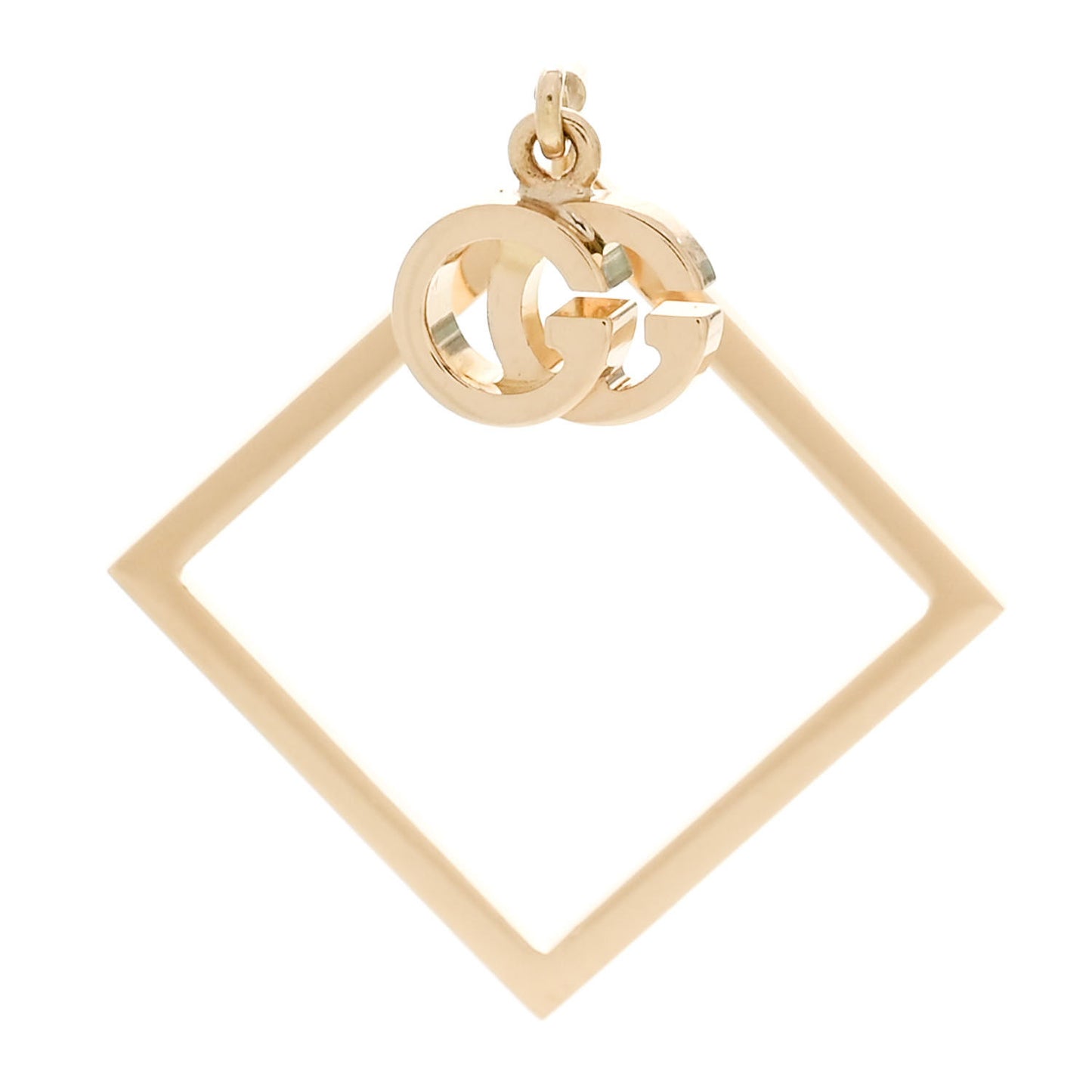 18K Yellow Gold Running G Square Single Earring