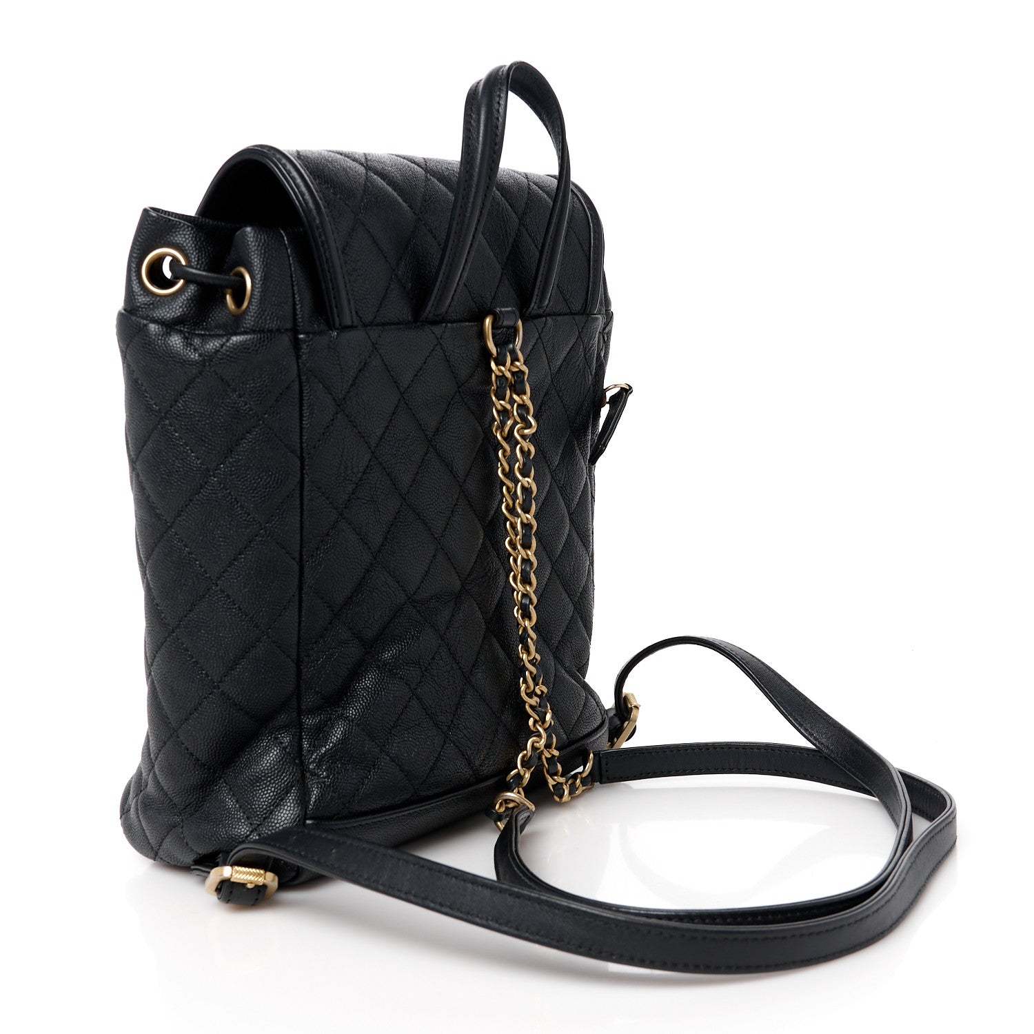 Chanel Caviar Quilted Filigree Backpack Black 3 of 10