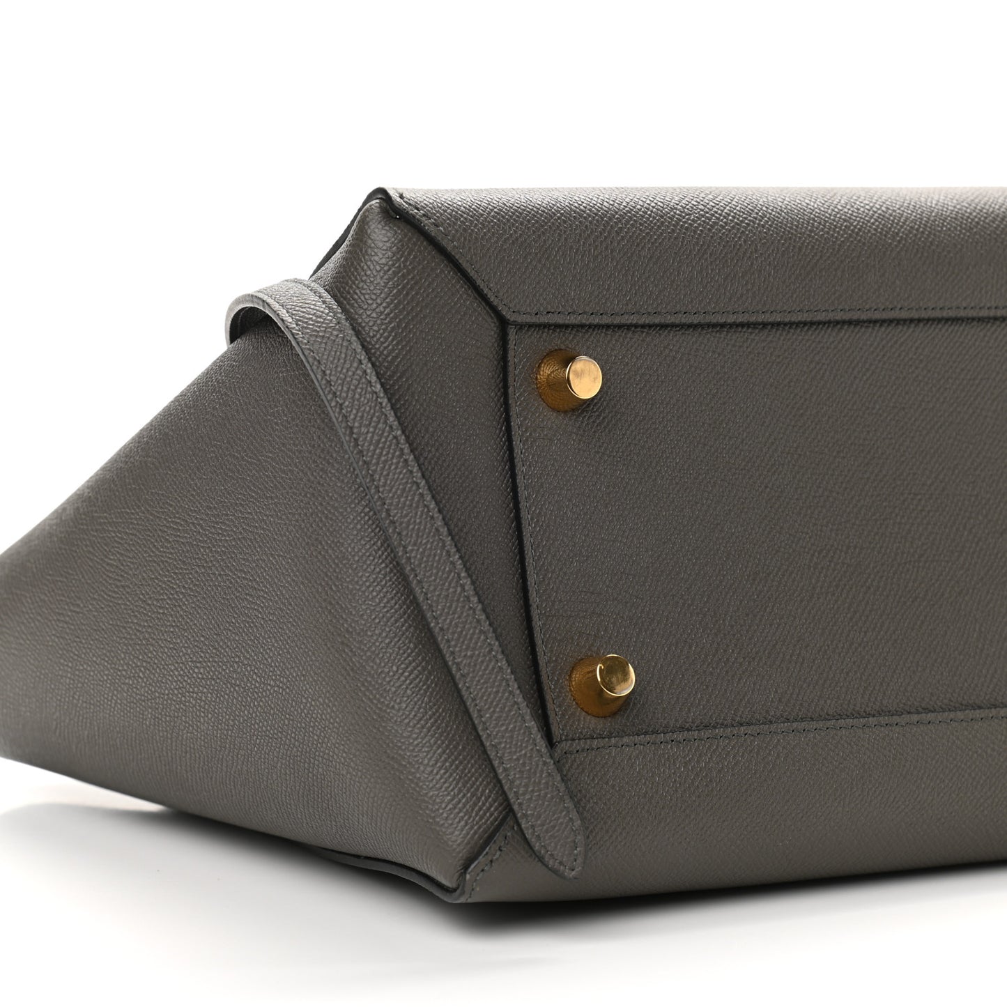 Grained Calfskin Mini Belt Bag Grey