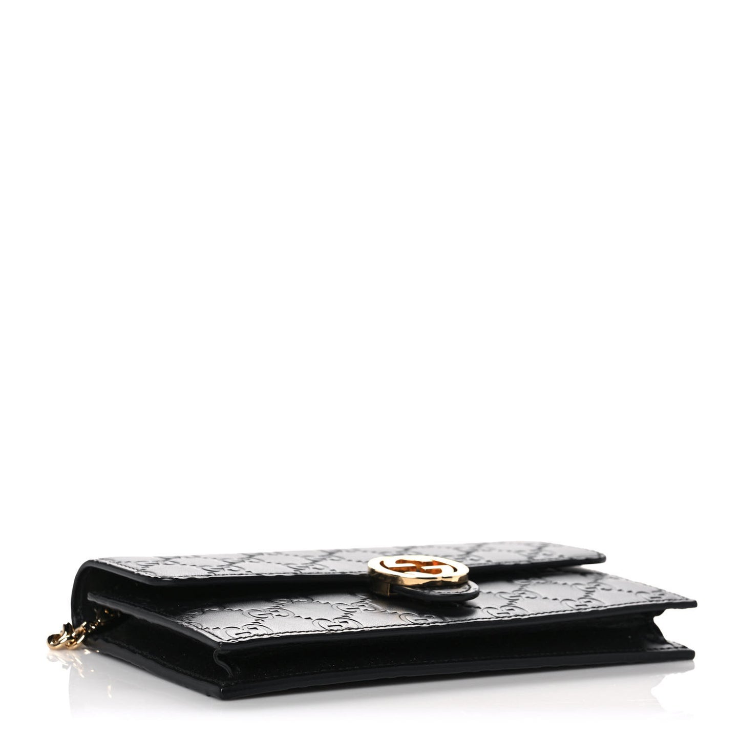 Guccissima Icon Chain Wallet Black