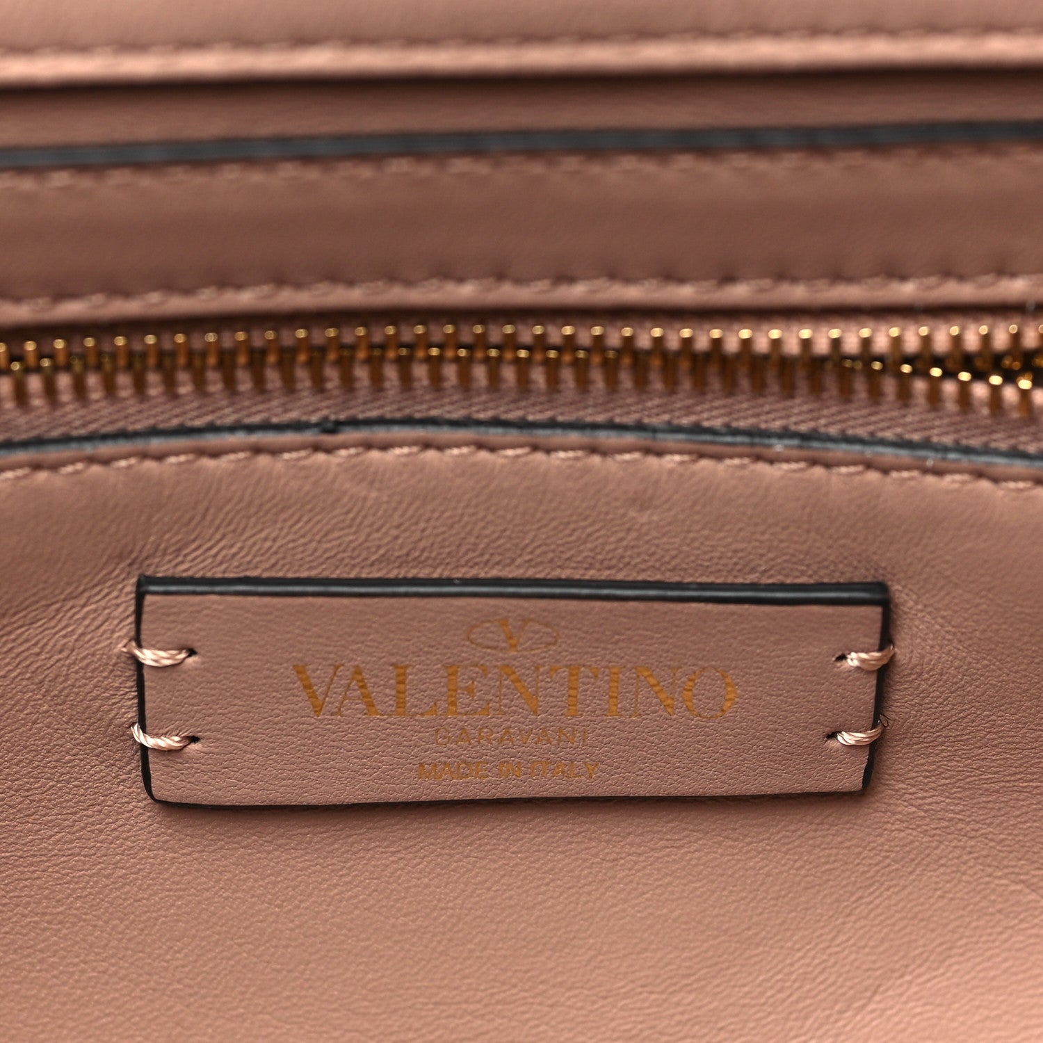 Valentino Garavani Nappa Medium Roman Stud Shoulder Bag Rose Cannelle 6 of 9