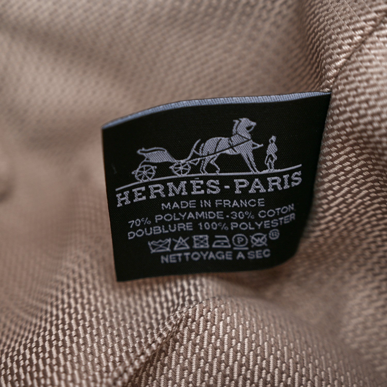 Hermes Canvas Large Bride-A-Brac Pouch Bleu Nuit 6 of 7