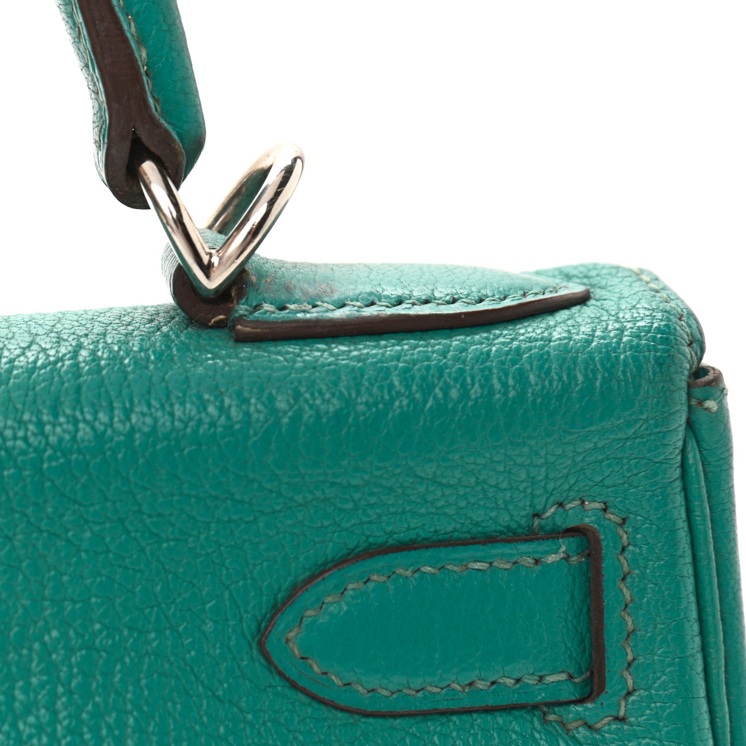 Hermes Chevre De Coromandel Kelly Retourne 28 Bleu Paon 11 of 15