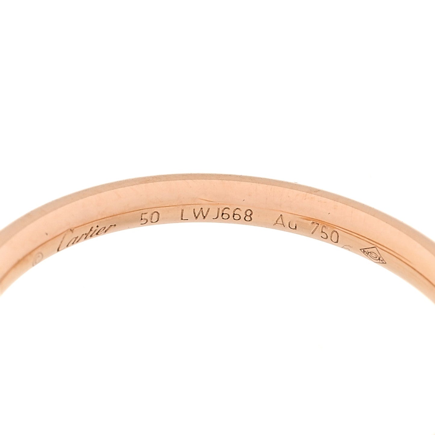 18K Pink Gold Small Juste Un Clou Ring 50 5.25