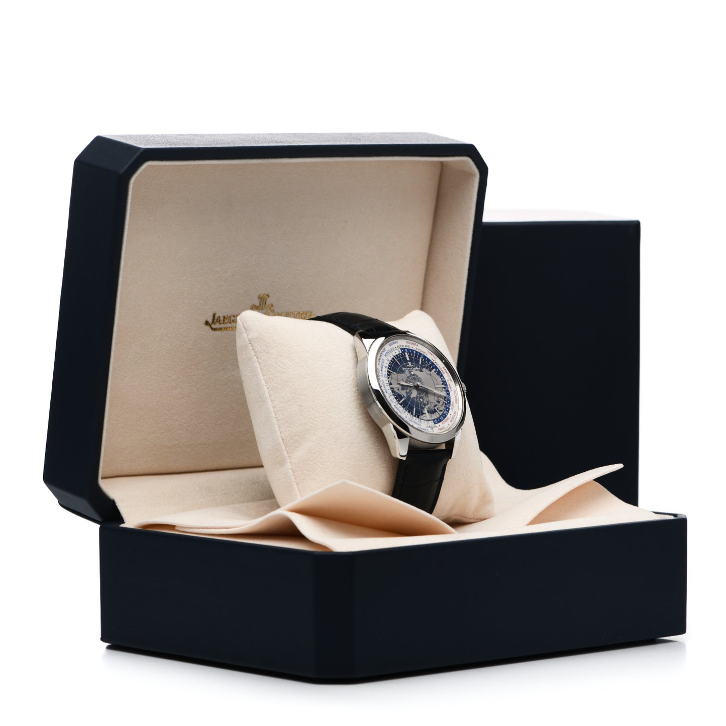 Stainless Steel Alligator 42mm Geophysic Universal Time Automatic Watch Blue Q8108420
