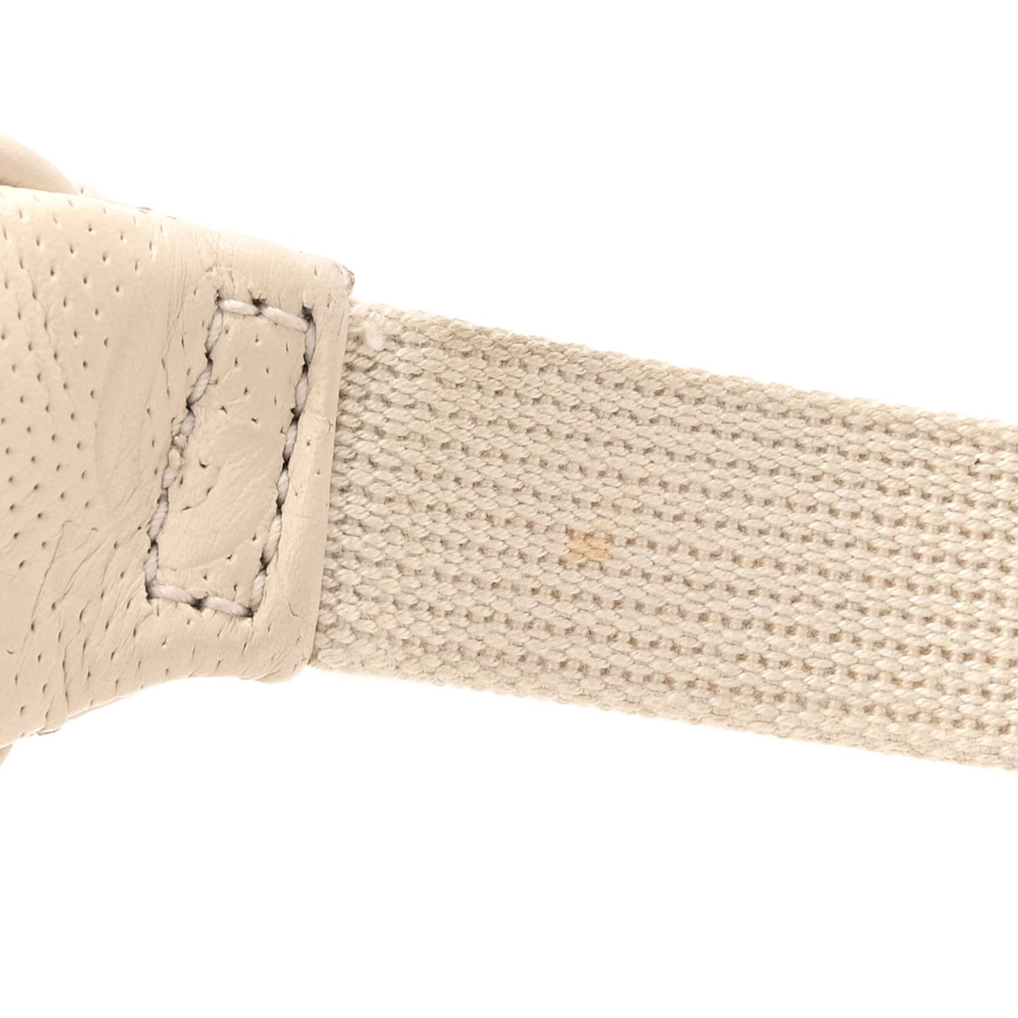 Calfskin GG Tennis Embossed Belt Bag Mystic White