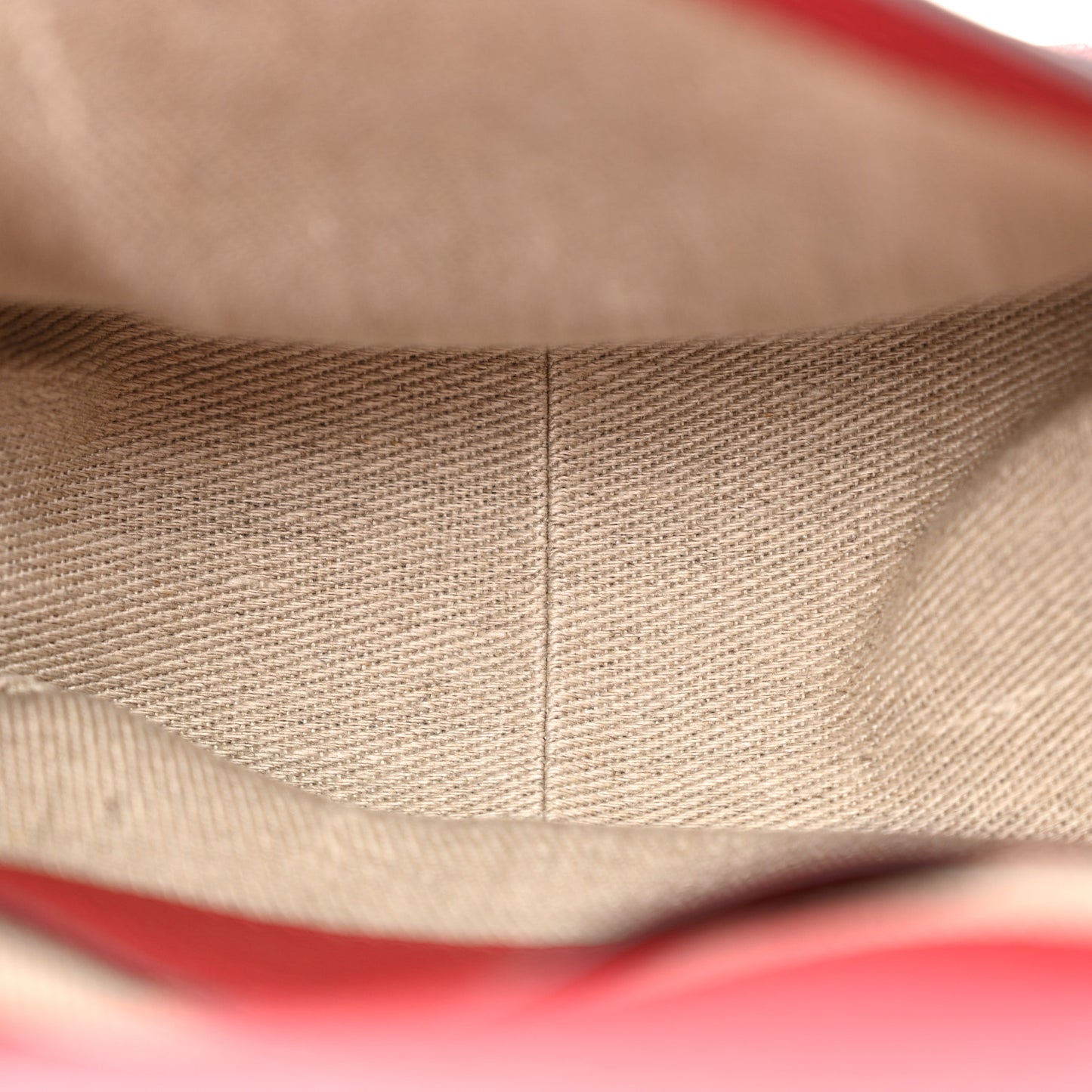Grained Calfskin Small Marcie Saddle Bag Red