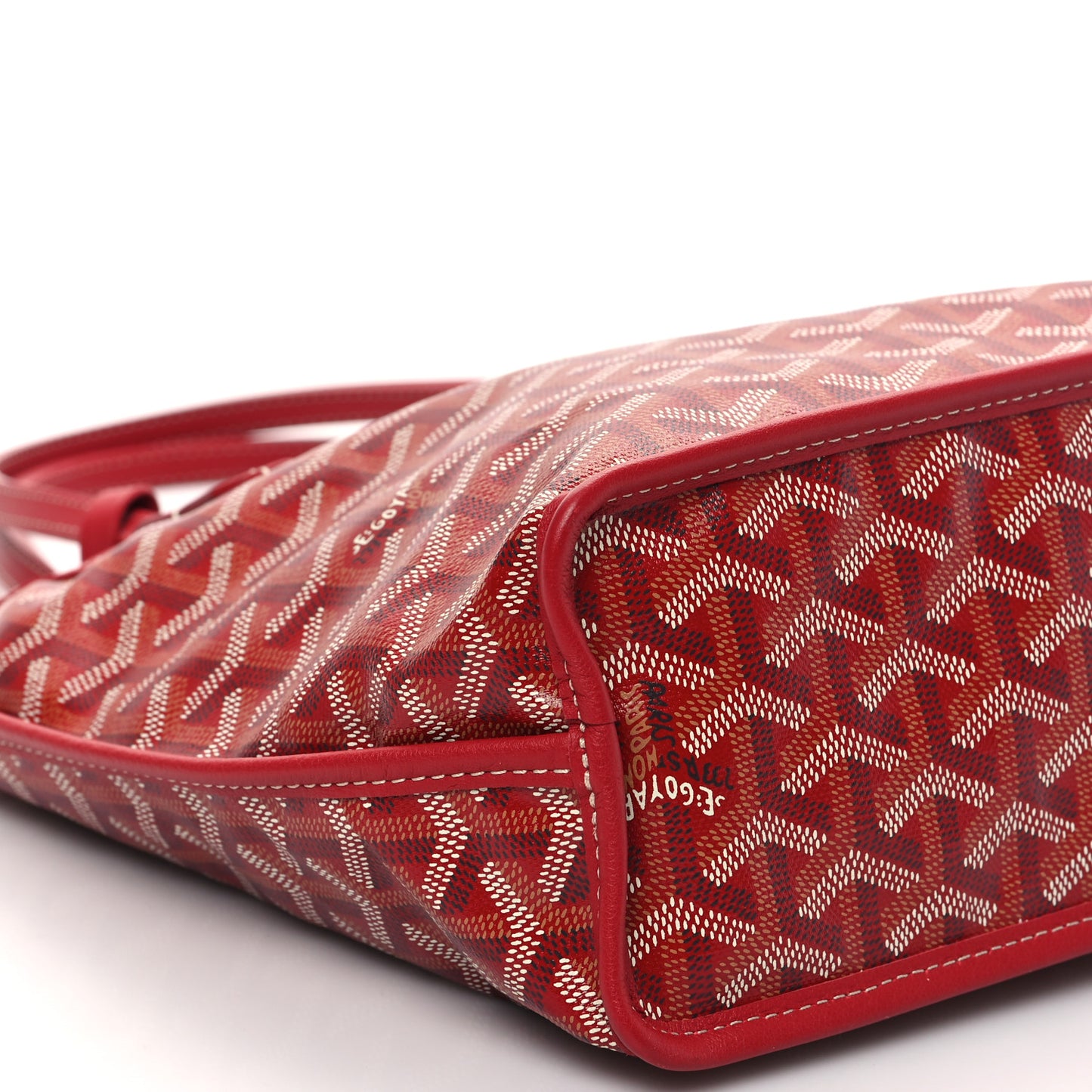 Goyardine Reversible Mini Anjou Red