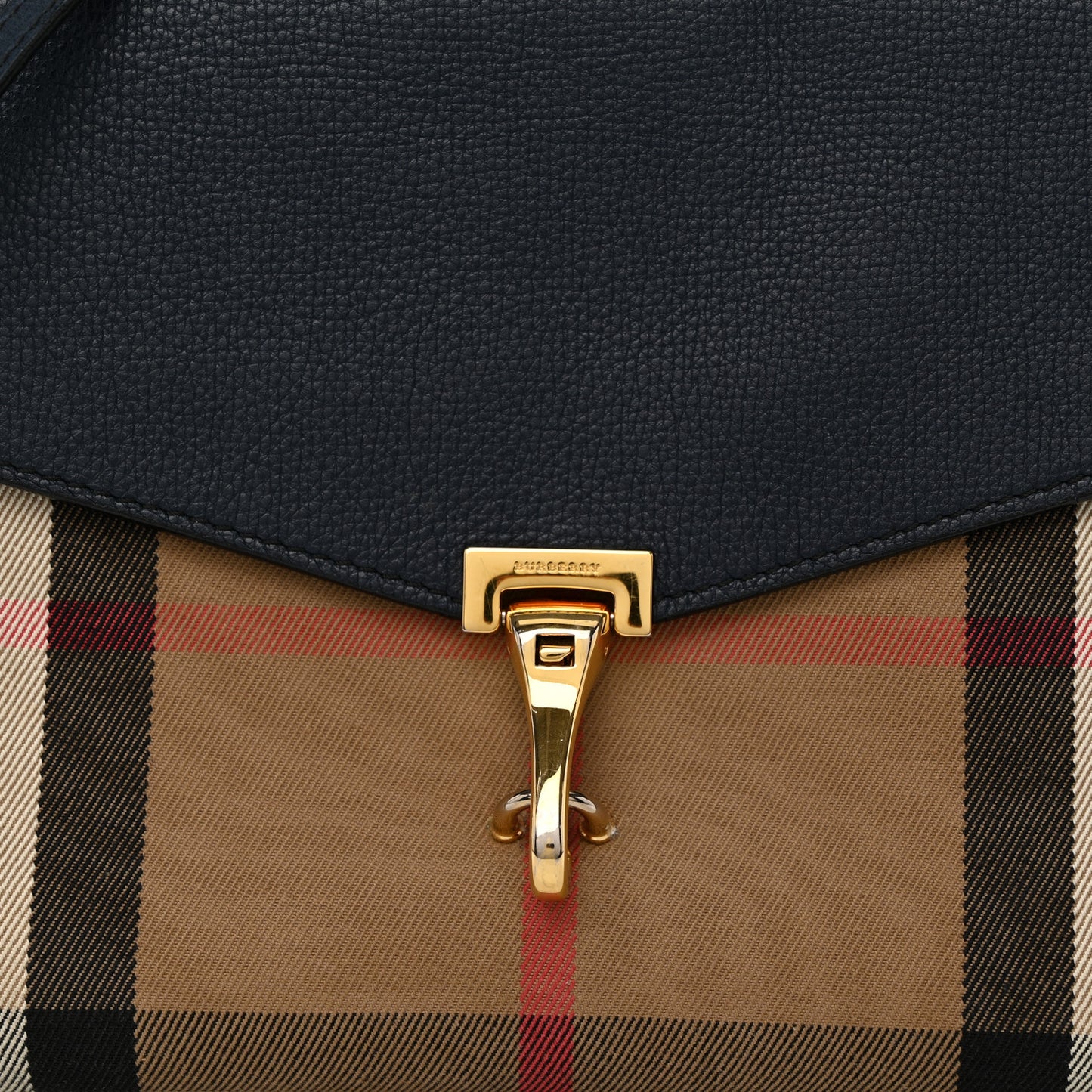 Derby Calfskin House Check Baby Macken Crossbody Bag Navy