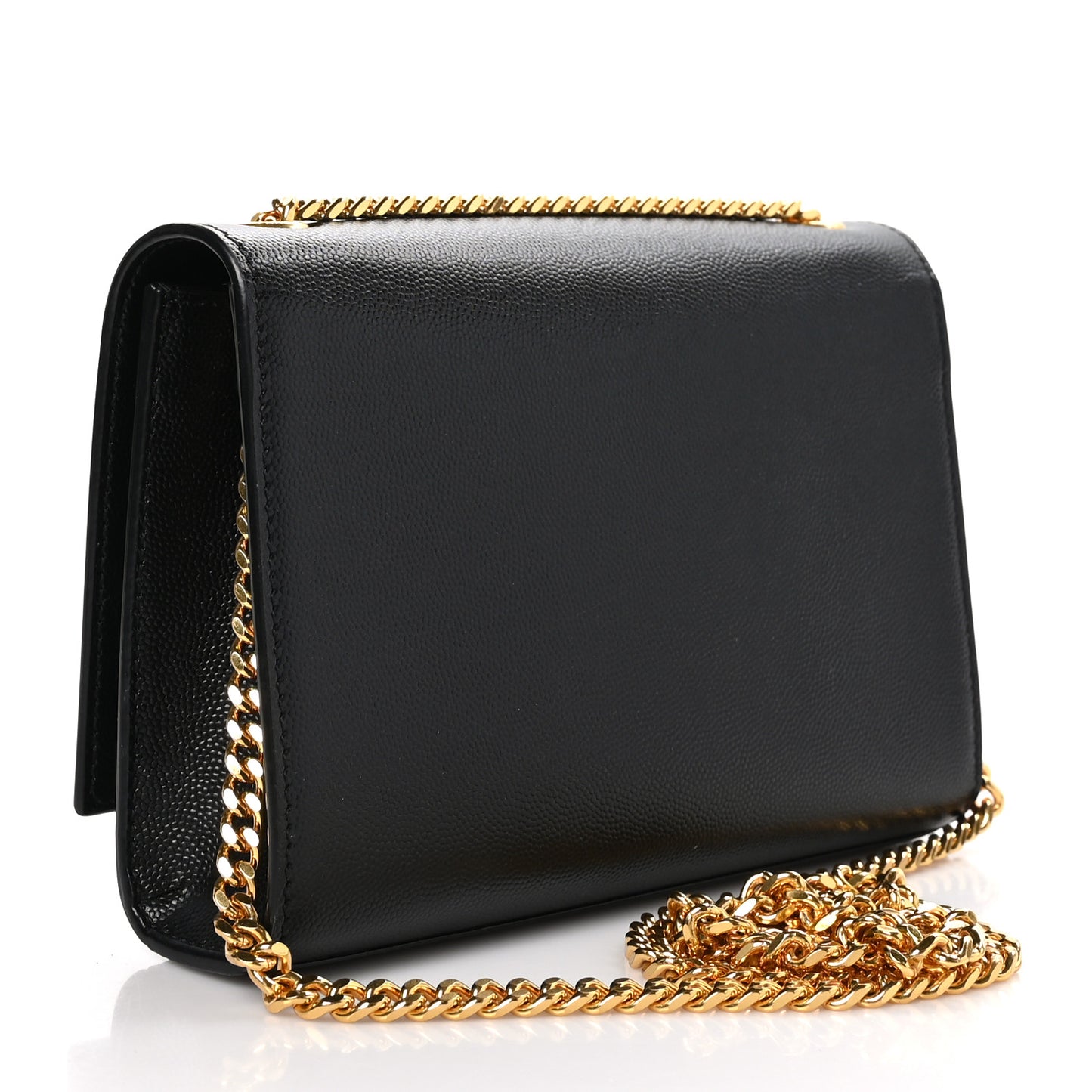 Grain De Poudre Medium Classic Monogram Kate Satchel Black