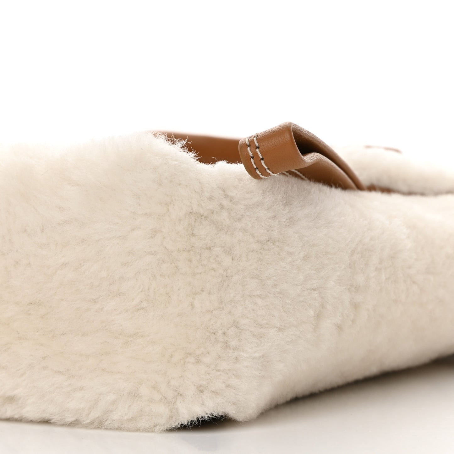 Calfskin Shearling Mini Pashli Satchel Brown