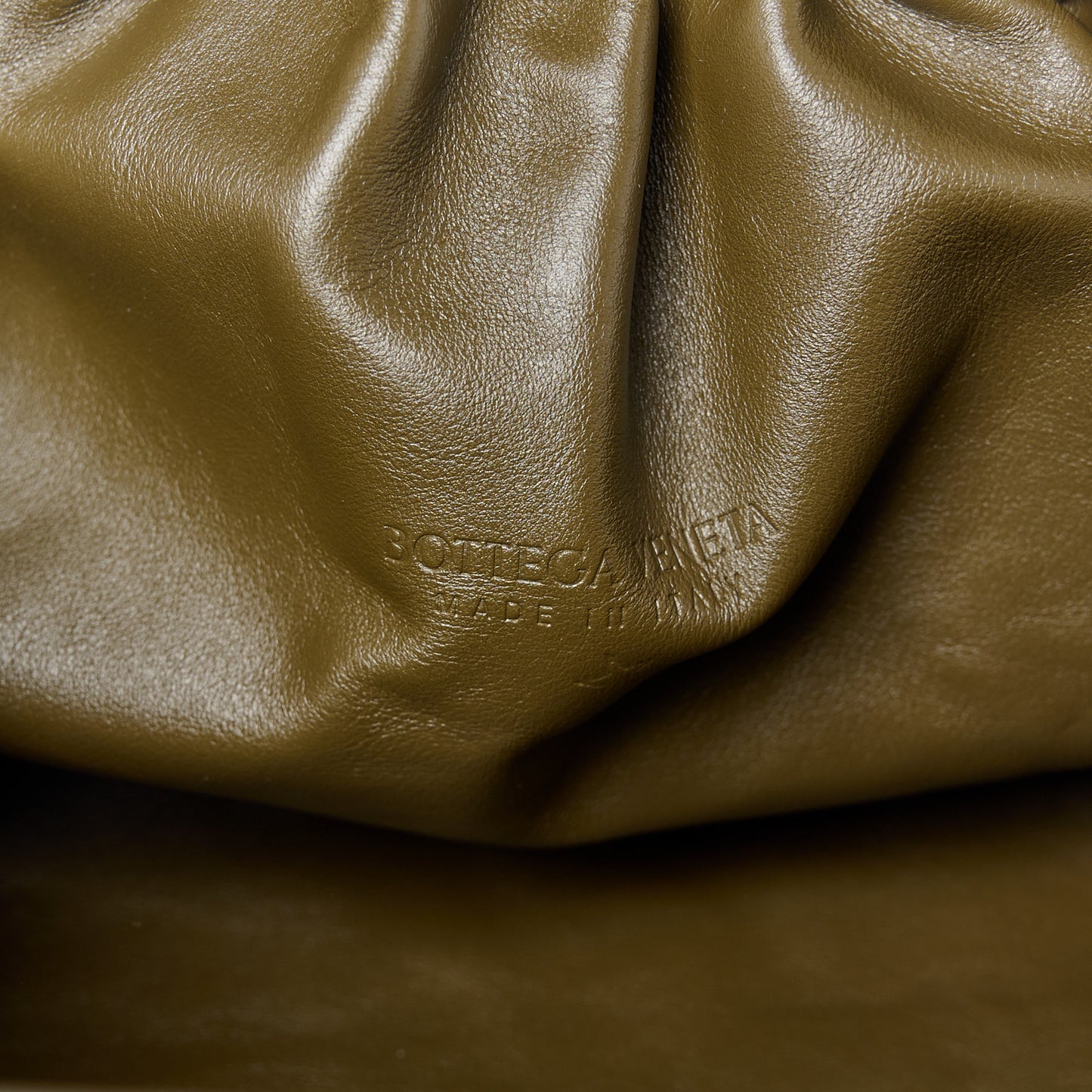 Smooth Butter Calf The Pouch Oversized Clutch Mud
