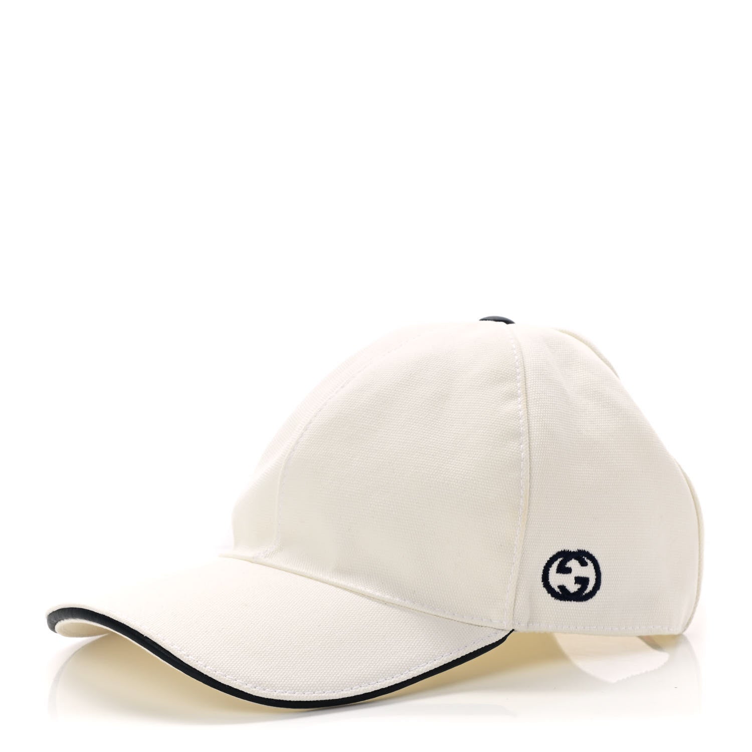Gucci Canvas Web Baseball Hat XL 60 White 1 of 9