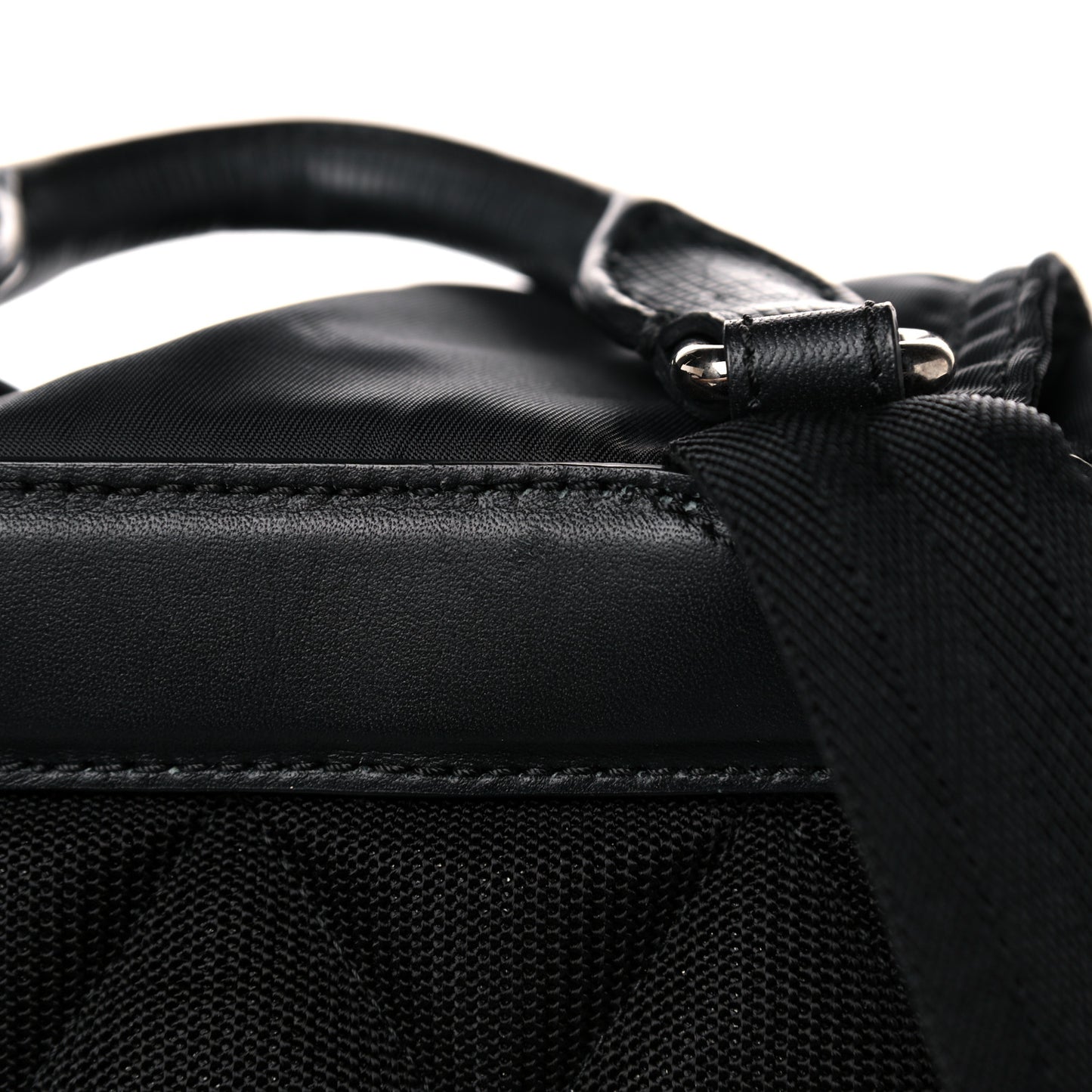 Nylon Medium Rucksack Backpack Black