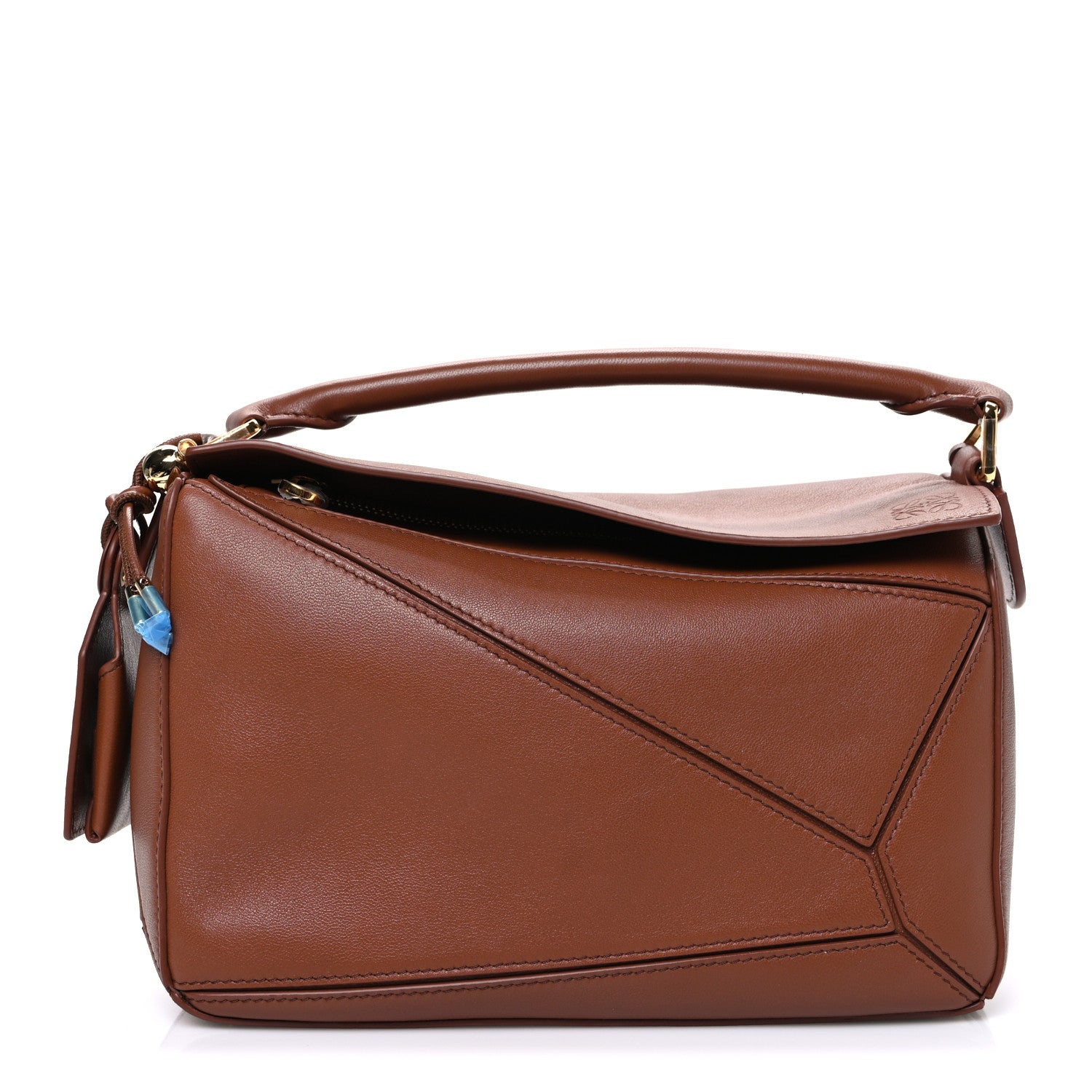 Loewe Nappa Lambskin Small Featherlight Puzzle Bag Pecan 1833789