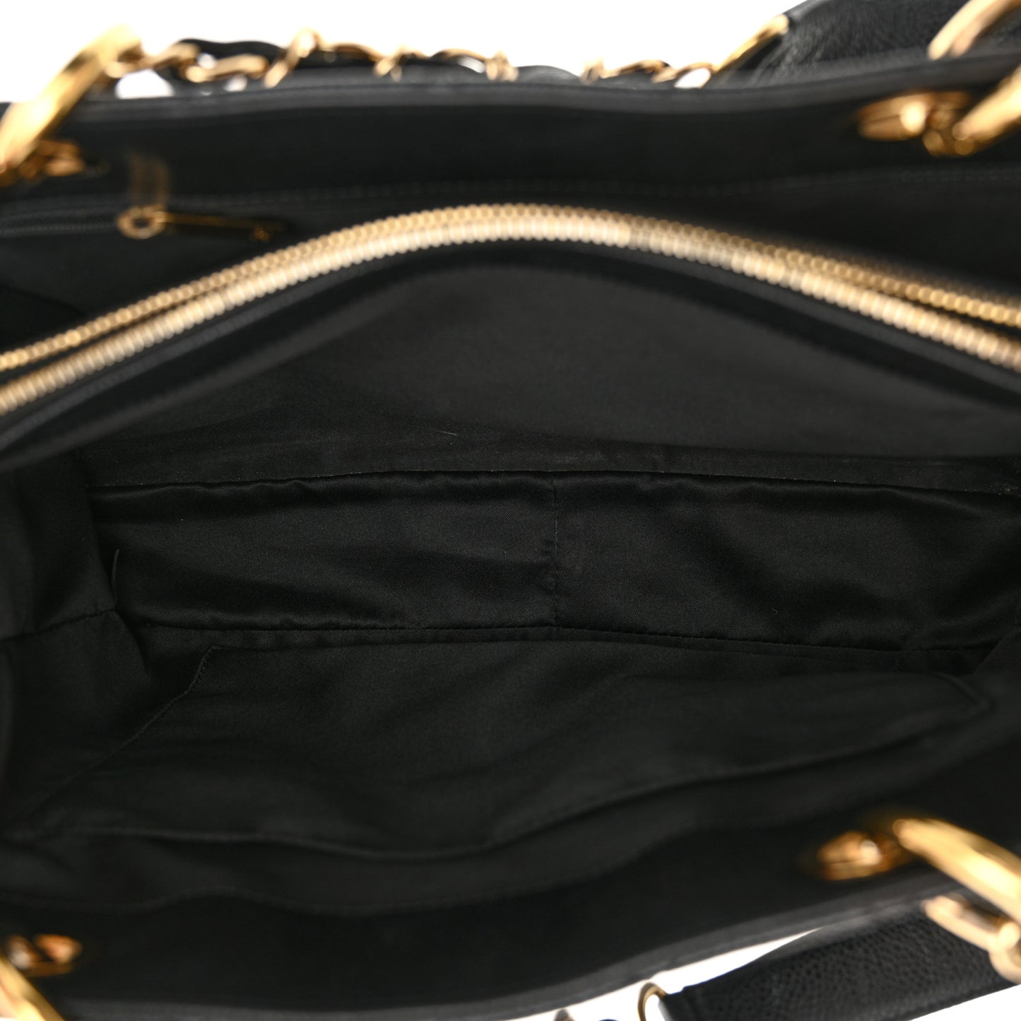 Caviar Quilted Grand Shopping Tote GST Black