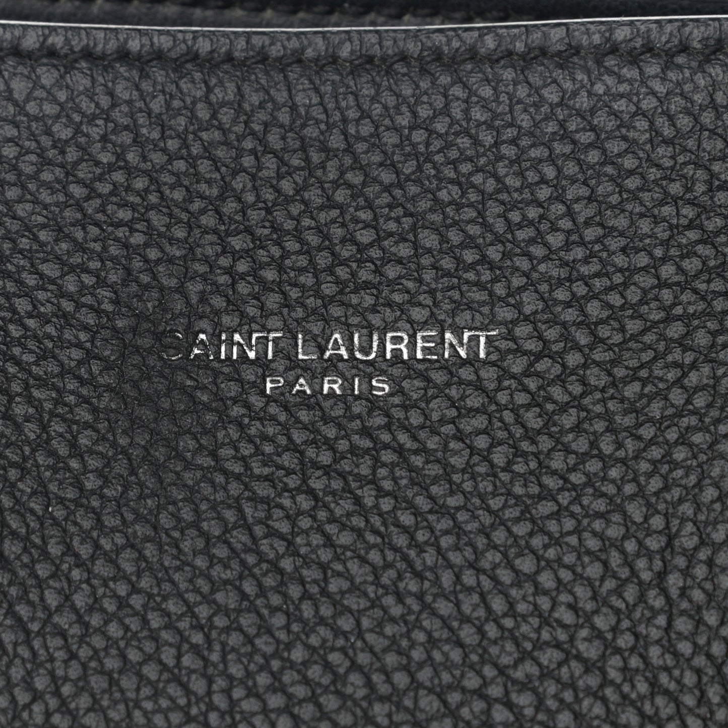 Grained Calfskin Baby Sac De Jour Black
