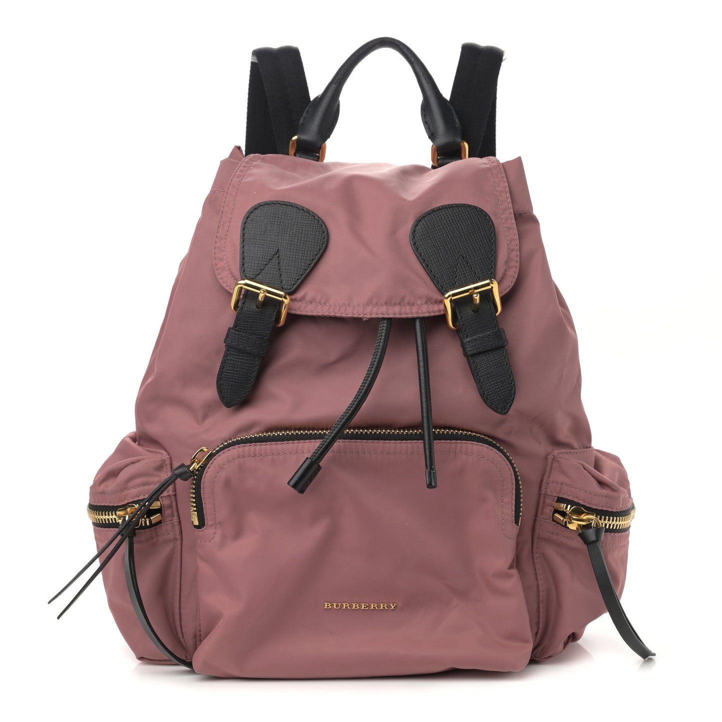 Nylon Medium Rucksack Backpack Mauve Pink