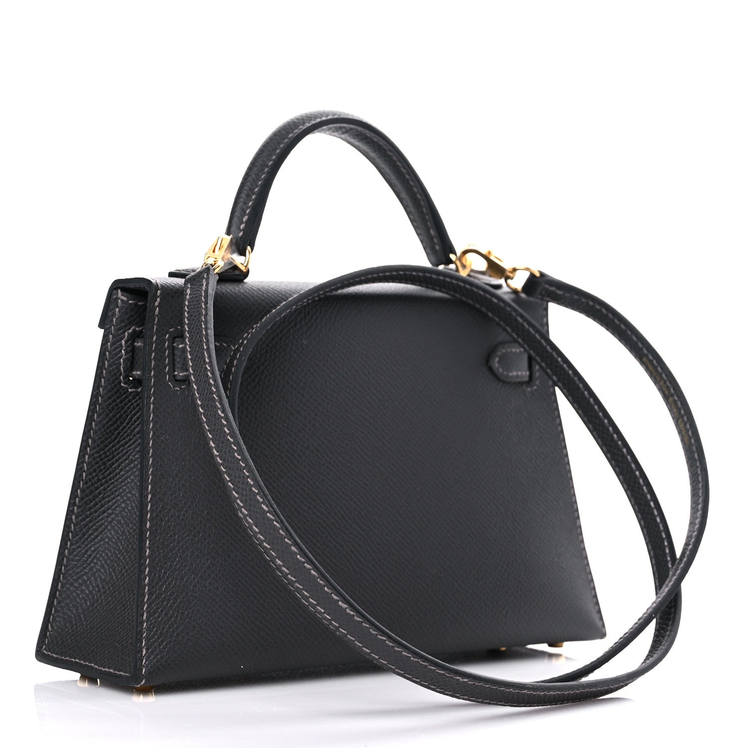 Hermes Epsom Mini Kelly Sellier 20 Graphite 2 of 32