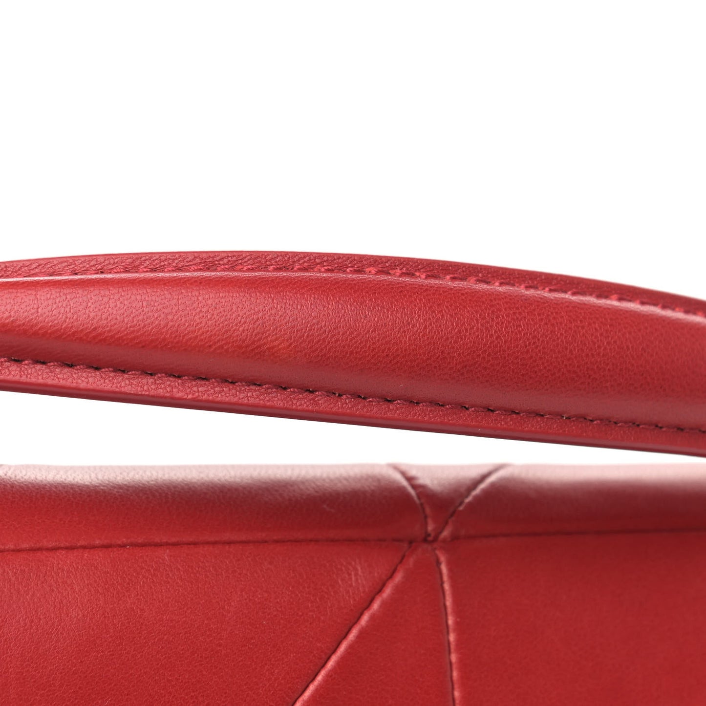 Lambskin Patchwork Monogram Medium Jamie Red