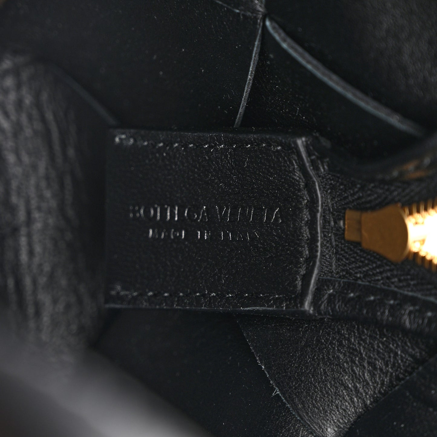 Lambskin Maxi Intrecciato Small Cassette Camera Bag Black